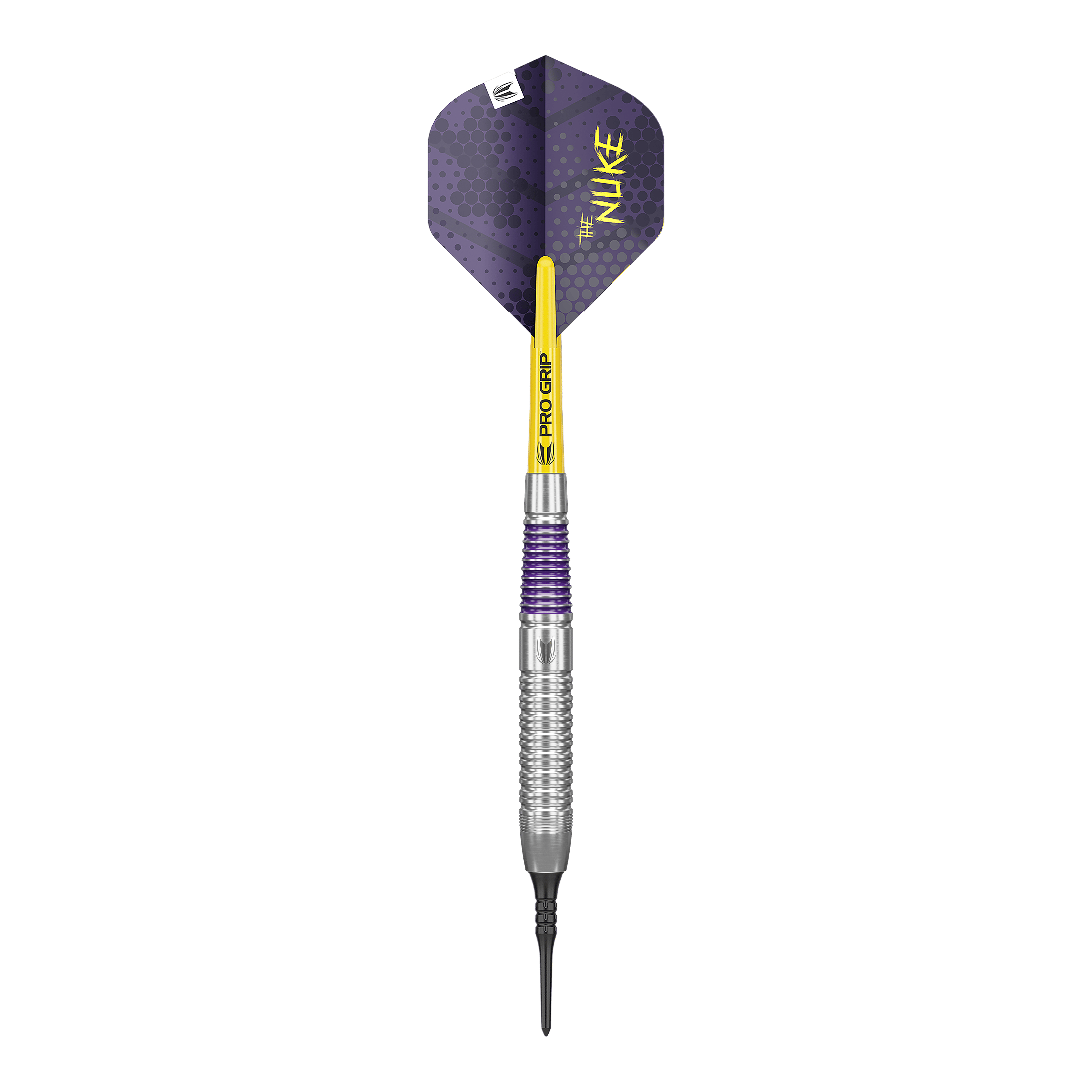 Abgebildet ist ein Target Luke Littler Brass Softdarts mit einem Gewicht von 19g. Der Dartpfeil ist speziell für Softdarts konzipiert.