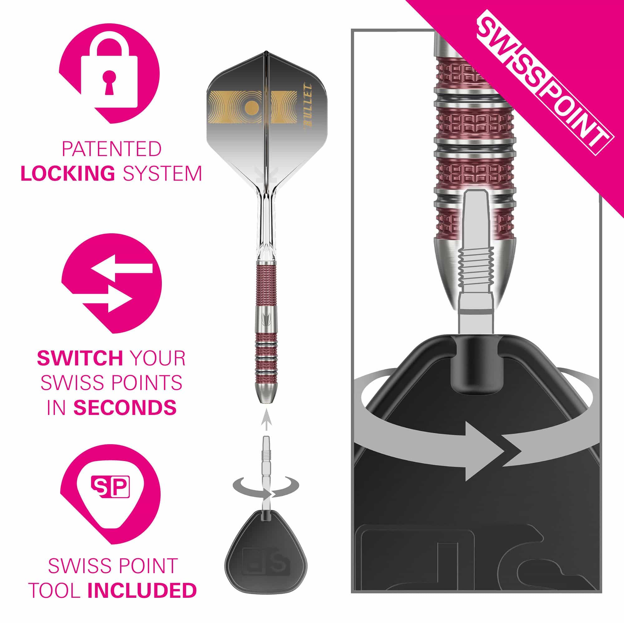 Target Stephen Bunting 95K Swiss Point Steeldarts
