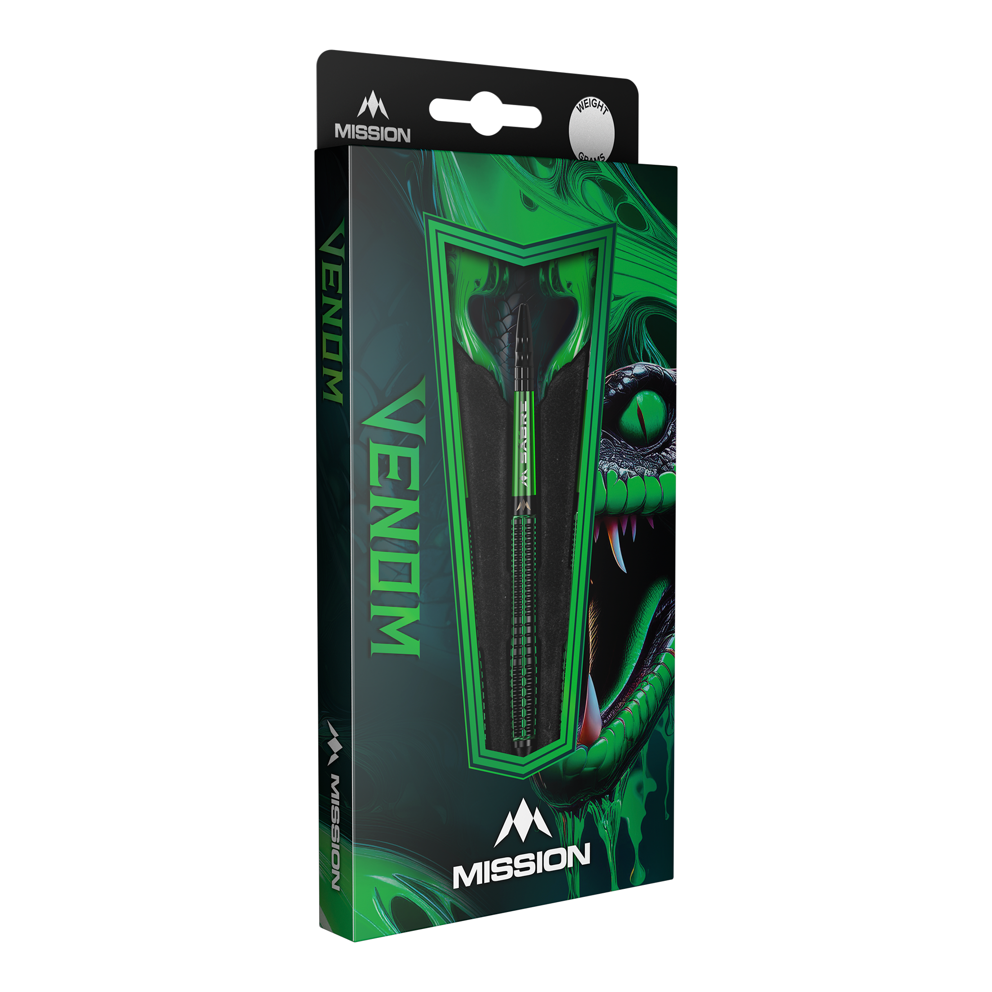 Mission Venom Softdarts - 20g Das Produkt Mission Venom Softdarts - 20g ist im Bild hervorgehoben. Die Darts sind klassisch geformt.