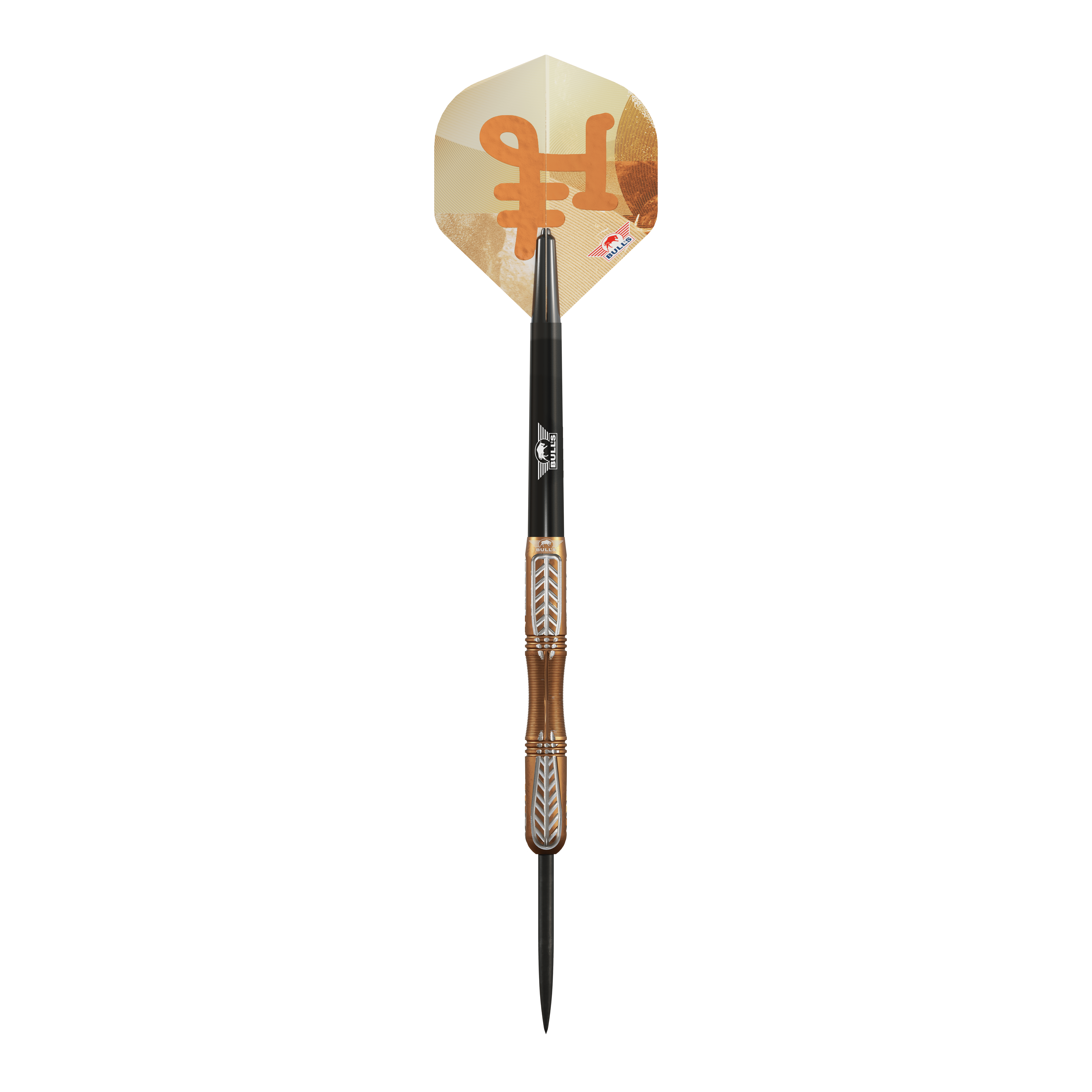 Bulls NL Bronzo True Steel Darts - 23g Dieses Bild stellt die Bulls NL Bronzo True Steeldarts - 23g dar. Die Darts sind für den professionellen Einsatz gedacht.