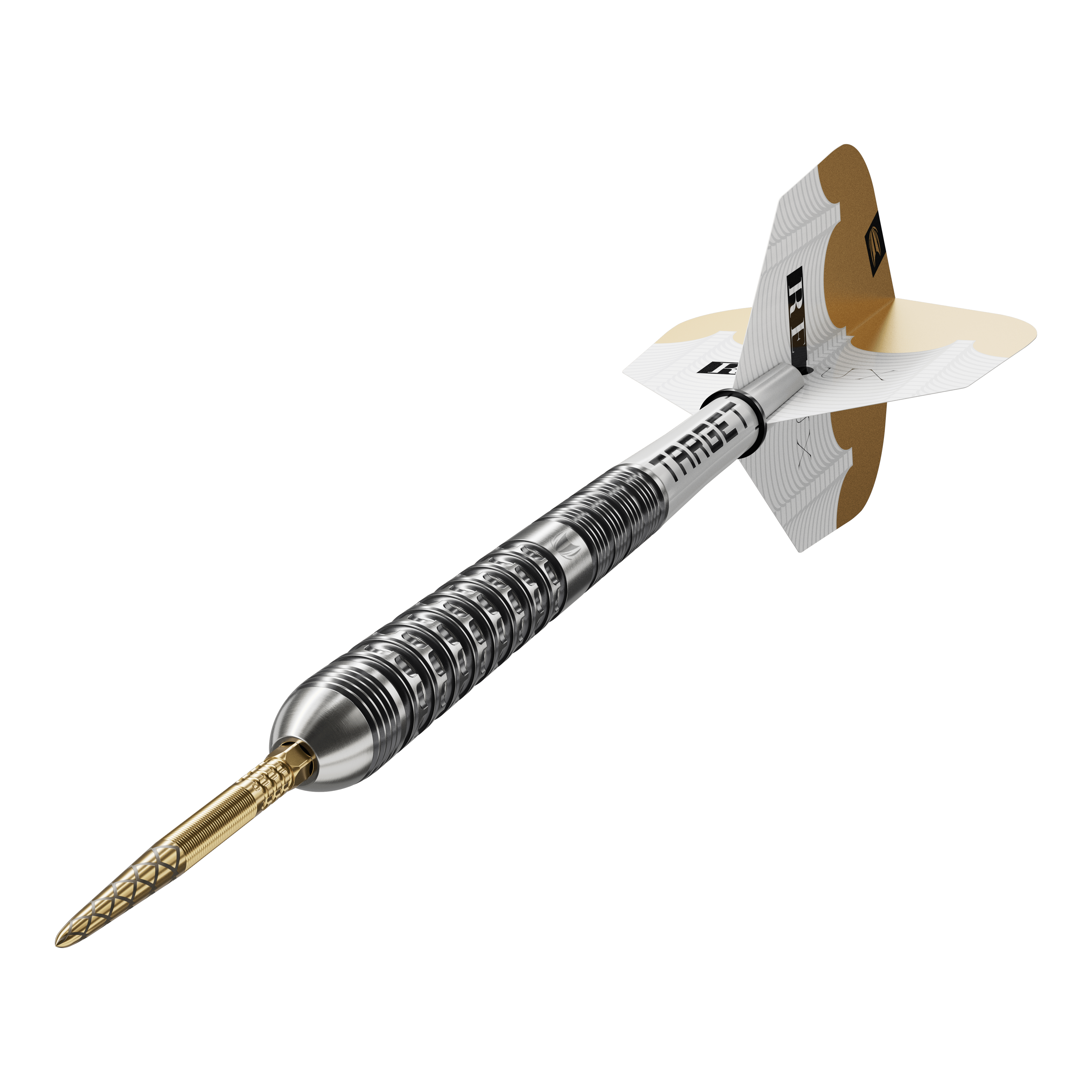 Das Bild zeigt die Target Redux 03 Swiss Point Steeldarts. Diese Darts überzeugen durch ihre hochwertige Verarbeitung.