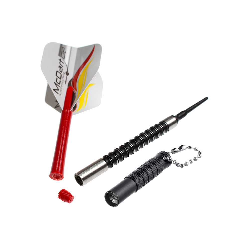 Das Bild zeigt einen Bullet Shaftrest Entferner in Schwarz. Es handelt sich um ein Zubehörteil für Dartpfeile.