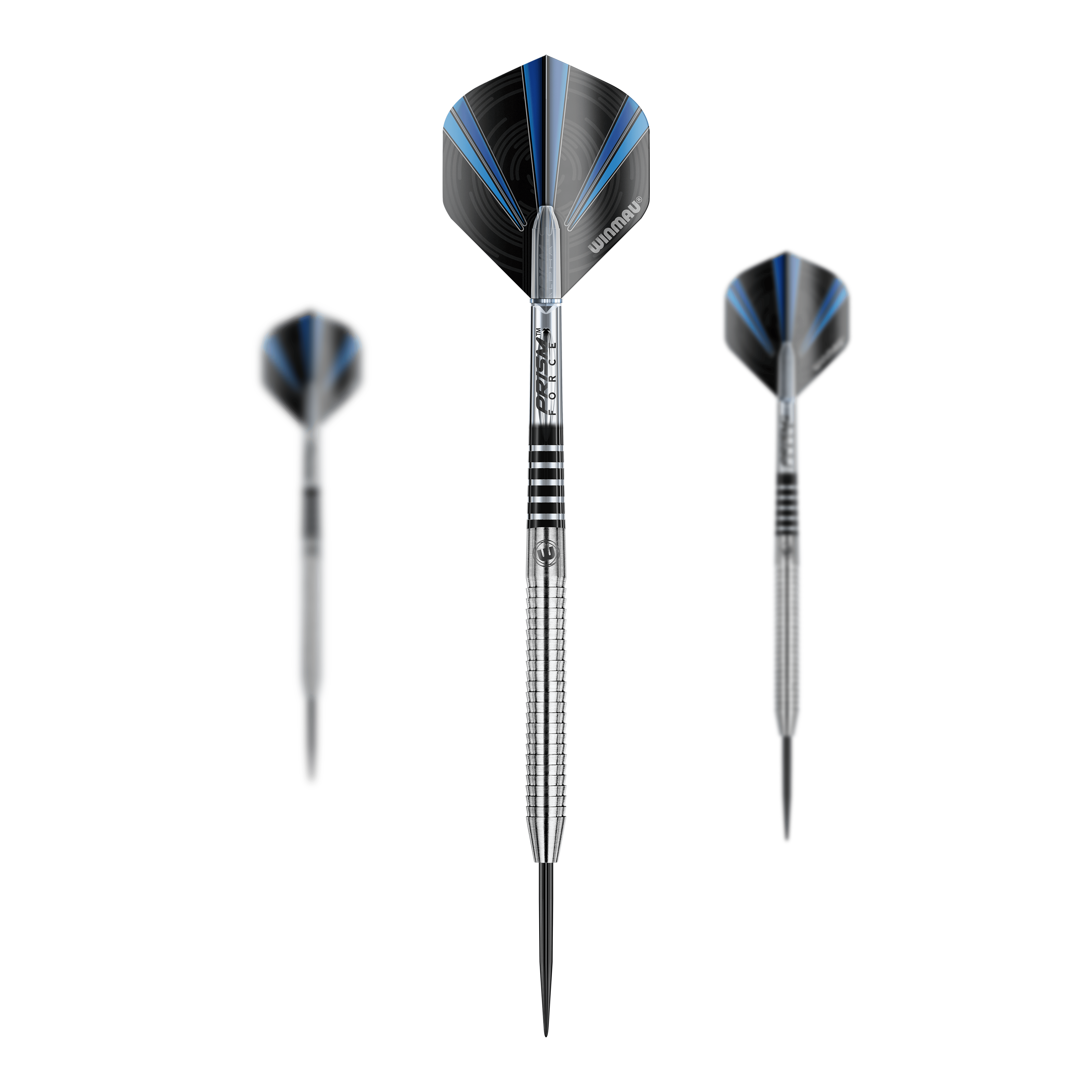 Das Bild zeigt die Winmau Sabotage Steeldarts. Es handelt sich um professionelle Darts für den Steeldart-Sport.