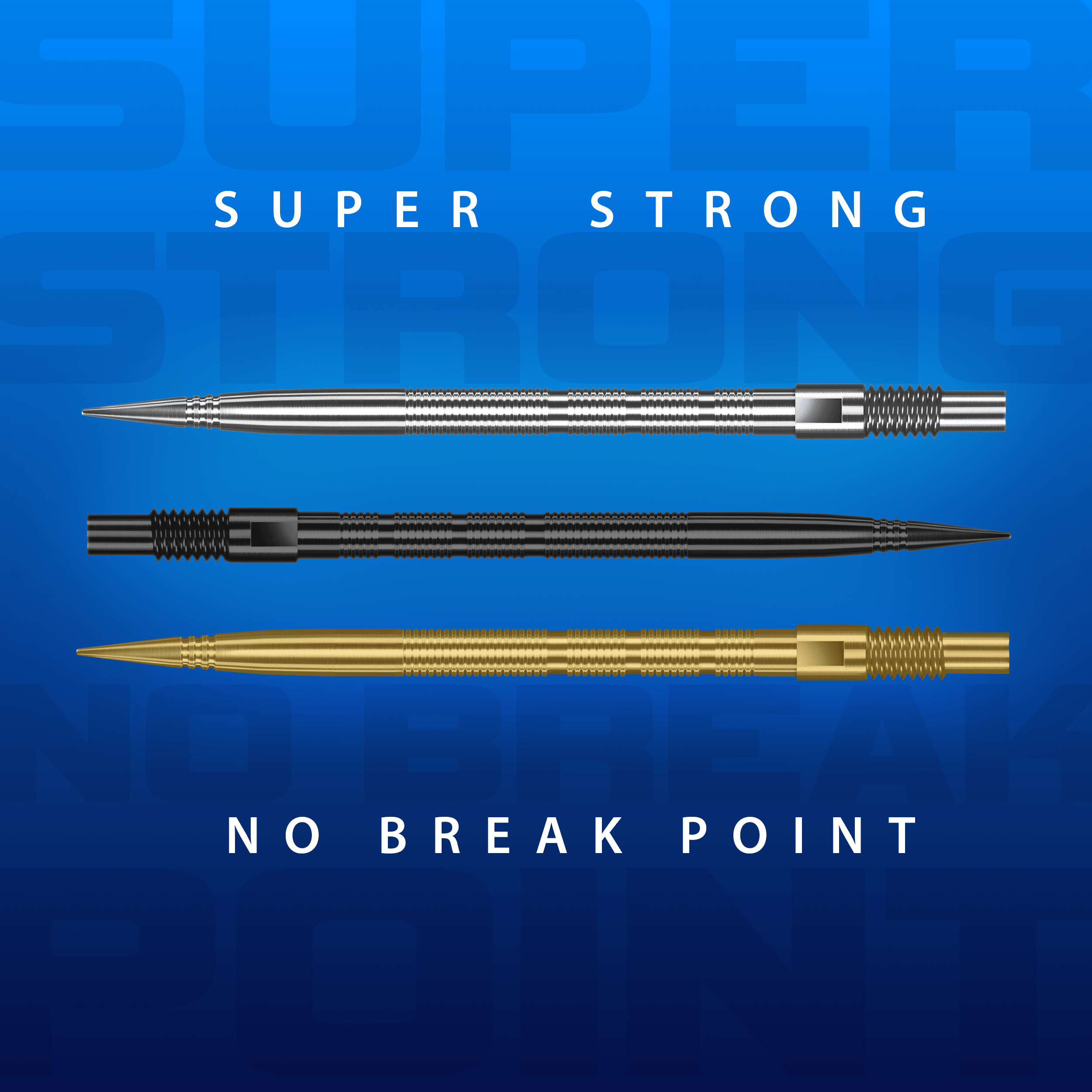 Harrows Quick Point Micro Ridge Dart Tips - Black Abgebildet sind Harrows Quick Point Micro Ridge Dartspitzen in Schwarz. Die Oberfläche ist mit feinen Rillen strukturiert.