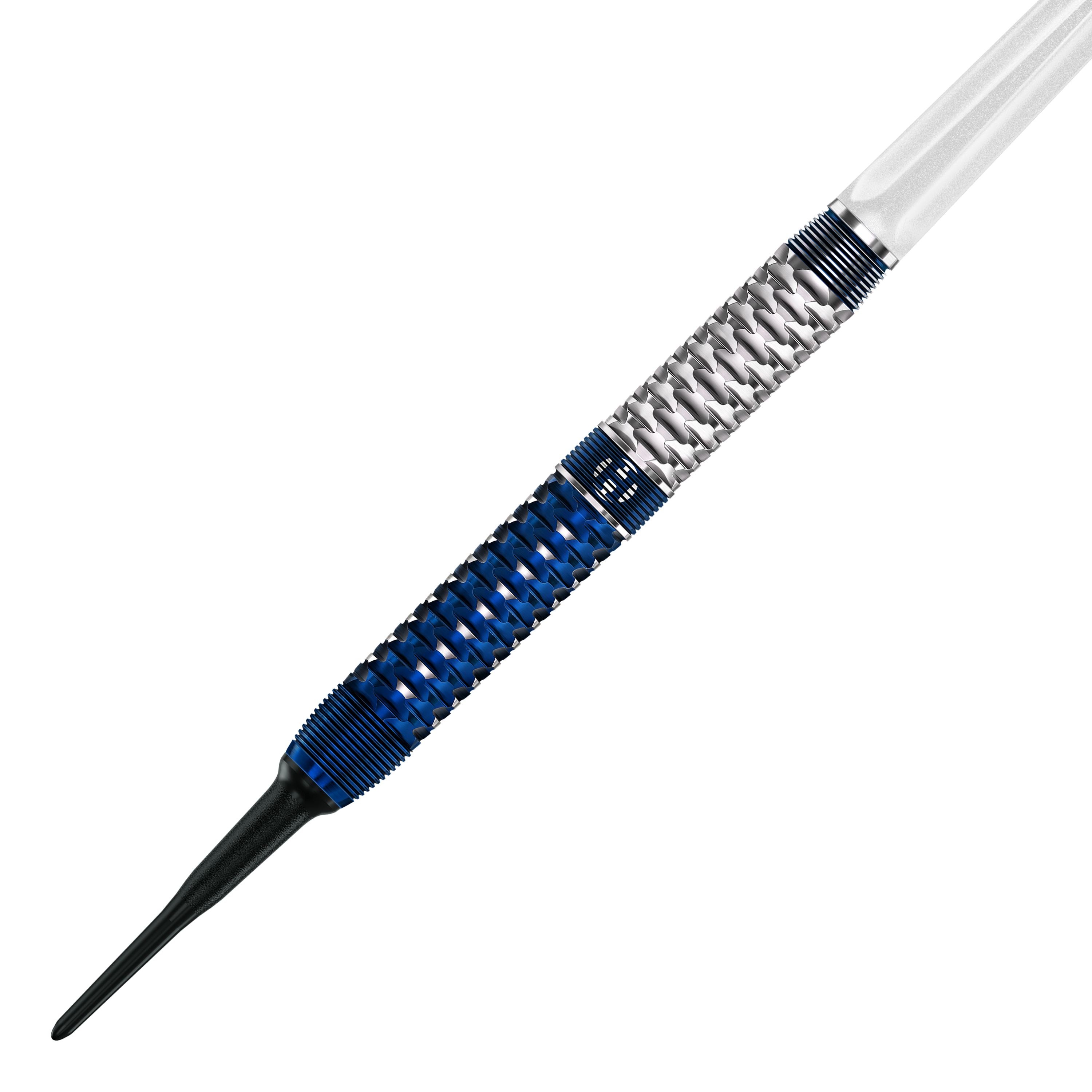 Harrows GEO Parallel Softdarts Zu sehen ist ein Harrows GEO Parallel Softdart im Detail. Es handelt sich um ein modernes Dartpfeil-Modell für Softdartspiele.