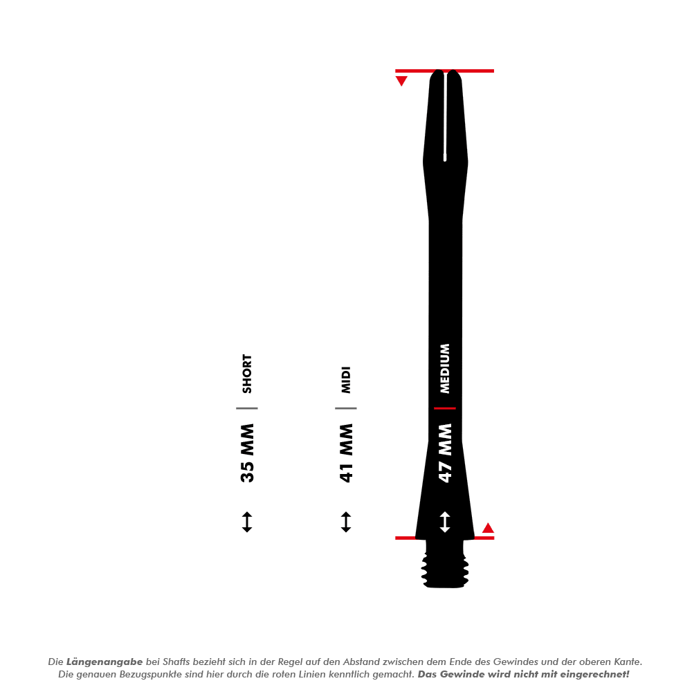 Harrows Ceramic Shafts - Matt Black