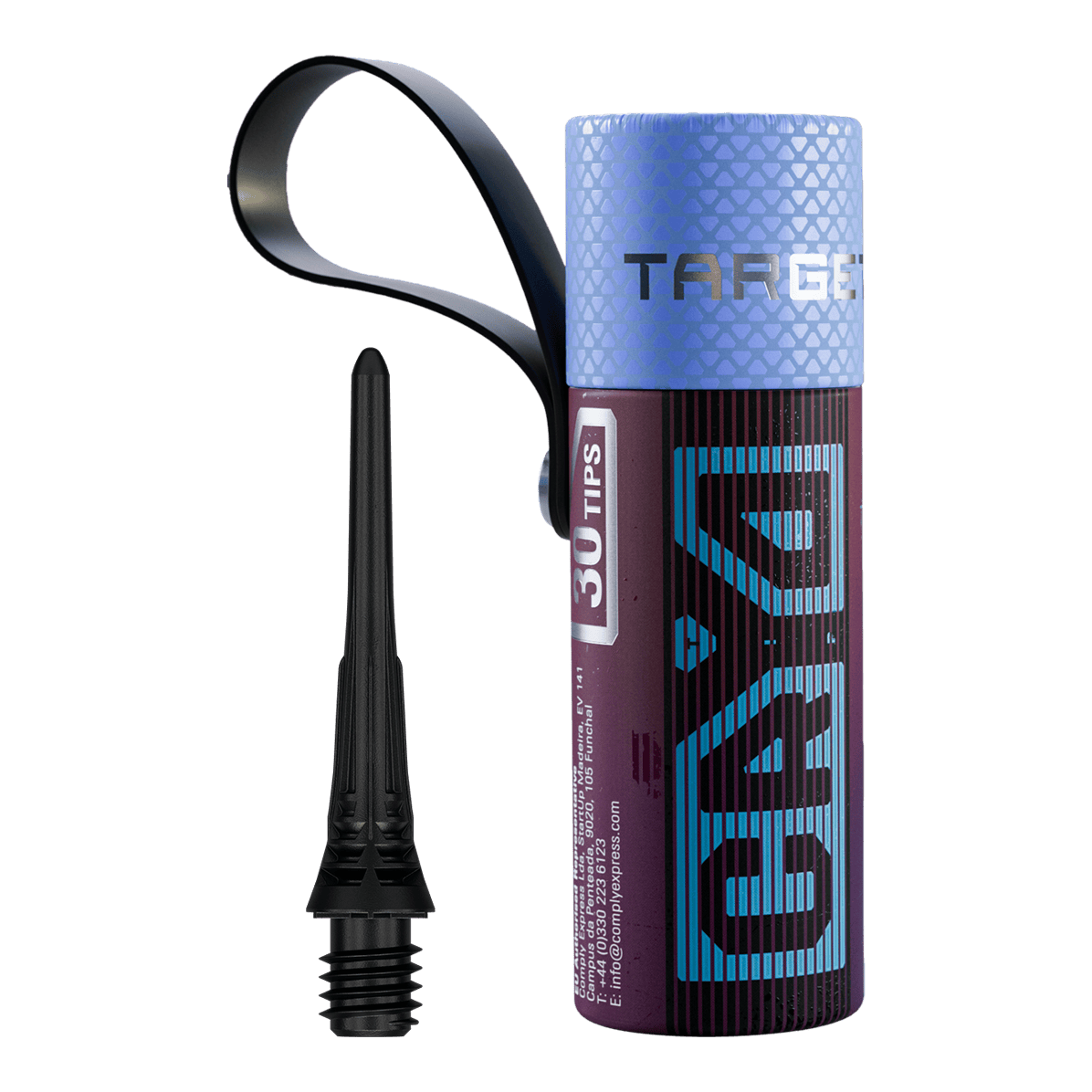 Target Cryo Soft Dart Tips Pack of 30 - Black Das Bild präsentiert die Target Cryo Softdartspitzen im 30er Pack in schwarzer Farbe. Diese Ersatzspitzen sind für den Einsatz mit Softdarts gedacht.