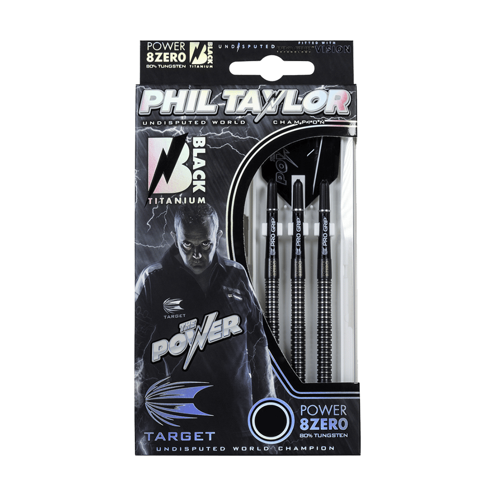 Target Phil Taylor Power 8zero Black Titanium Softdarts - 19g