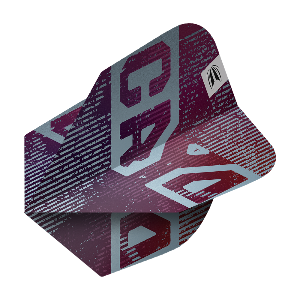 Target Pro Ultra Cryo No6 Flights - 3 Sets in Nahaufnahme. Das Bild zeigt das Design und die Farben der Dart Flights.