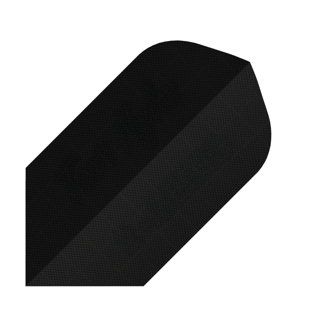 Nylon Fabric Flights - Slim - BLACK Dies ist ein schwarzer Nylon-Stoff Slim Flight. Der Flight ist für Dartpfeile geeignet und hat eine schlanke Form.