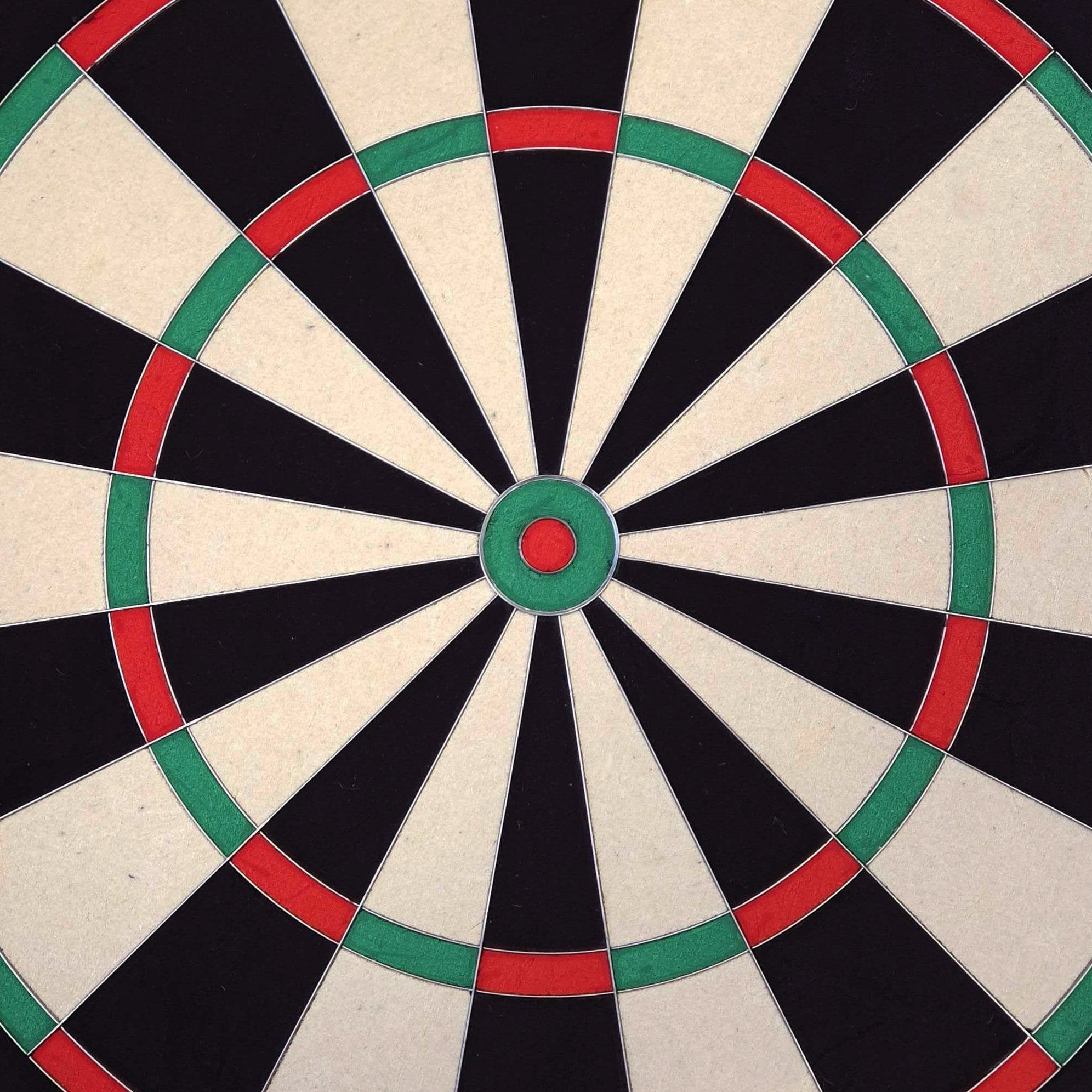 Target TOR Steel Dartboard Noch ein Target TOR Steeldartboard wird gezeigt. Die Segmente und Markierungen sind klar definiert.