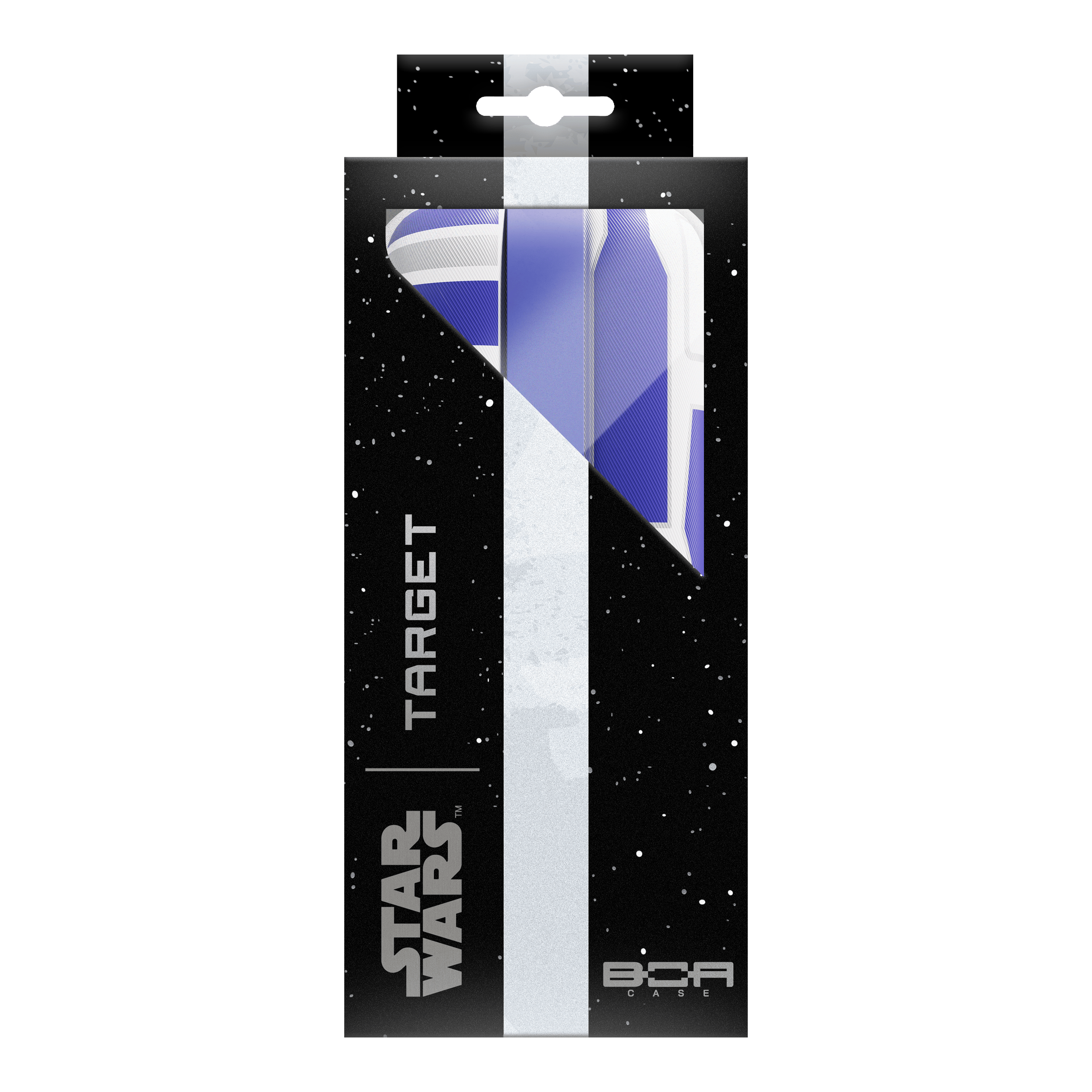Target Star Wars Boa Dartcase - R2D2 Gezeigt wird das Target Star Wars Boa Dartcase - R2D2. Es ist ein Aufbewahrungsetui für Darts im R2D2-Design.