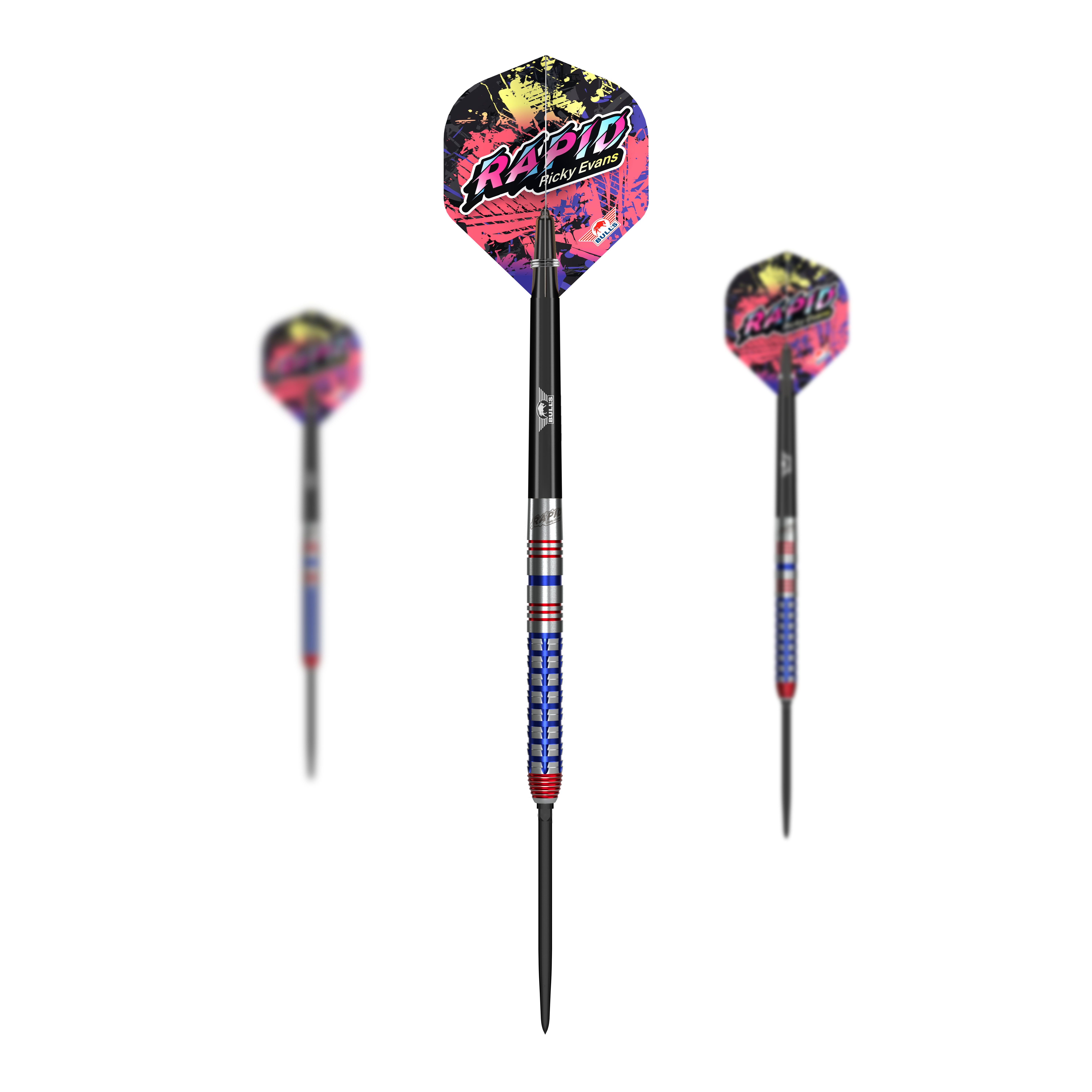 Bulls NL Ricky Evans Rapid Convertible Point Steel Darts Bulls NL Ricky Evans Rapid Convertible Point Steel Darts