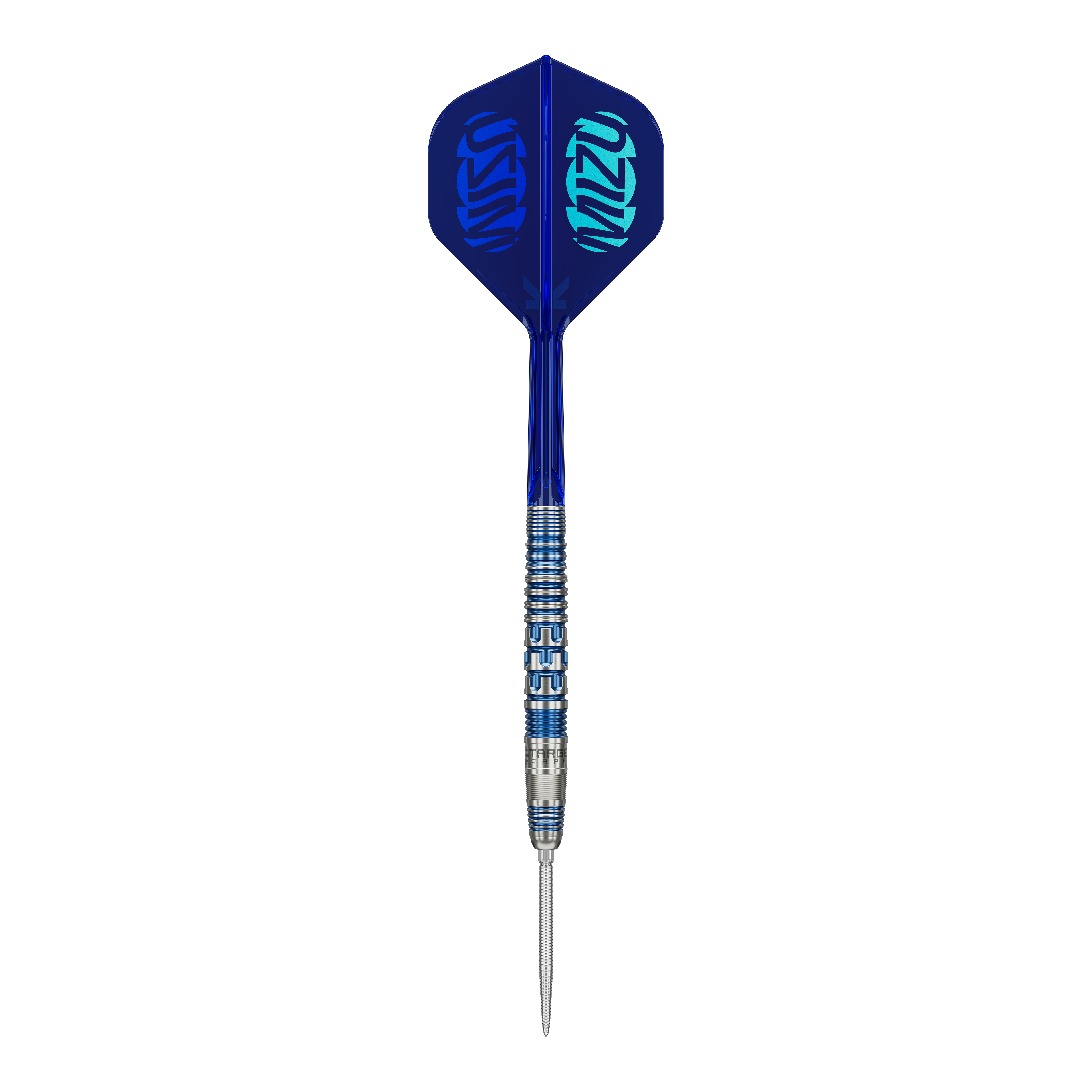 Auf dem Bild sind die Target Japan Mizu Series 01 Swiss Point Steeldarts zu sehen. Diese Darts sind speziell für das Steeldartspiel entwickelt.