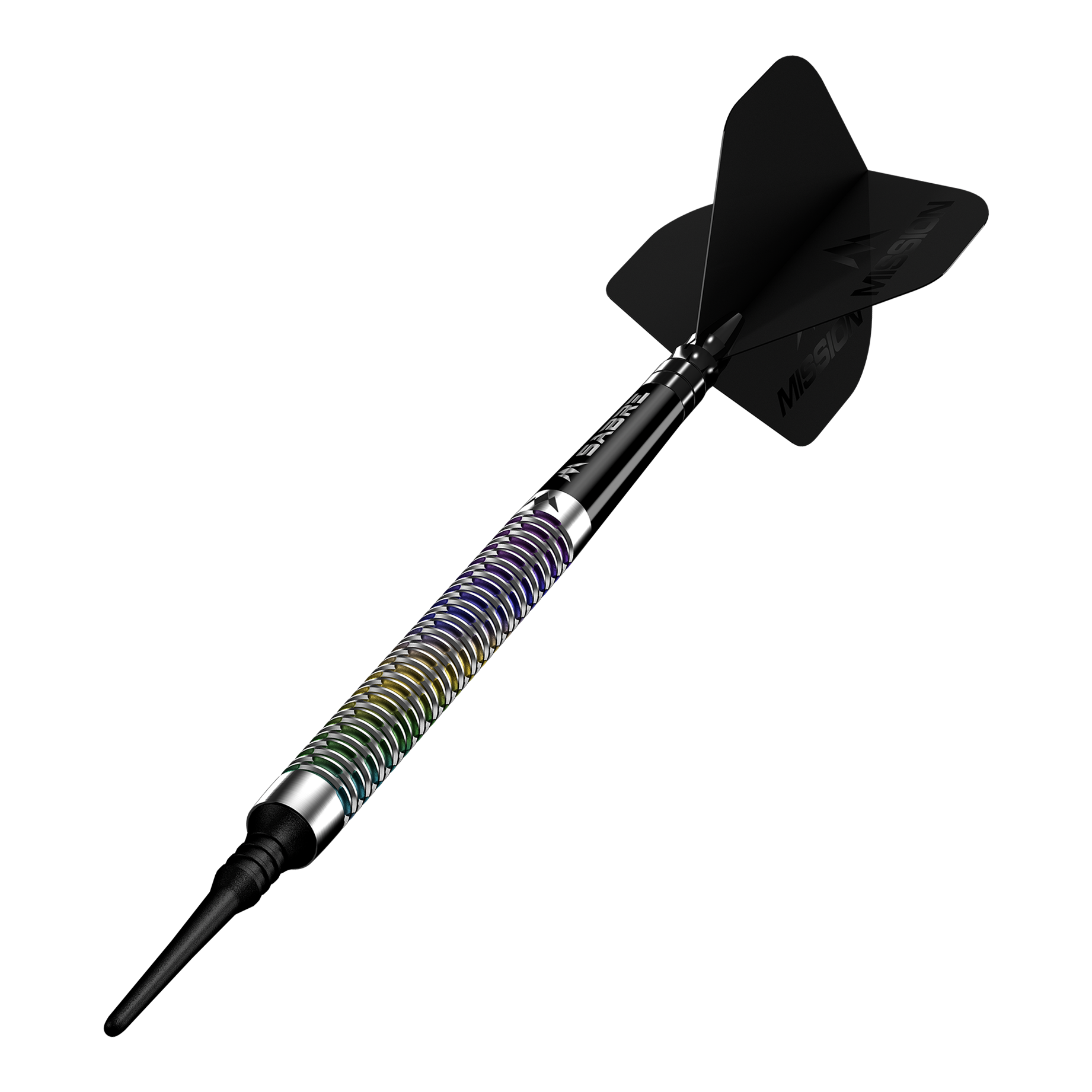Mission Kaleidos soft darts - 19g Abgebildet ist das Produkt Mission Kaleidos Softdarts - 19g. Dies sind spezielle Softdarts für das Dartspiel.