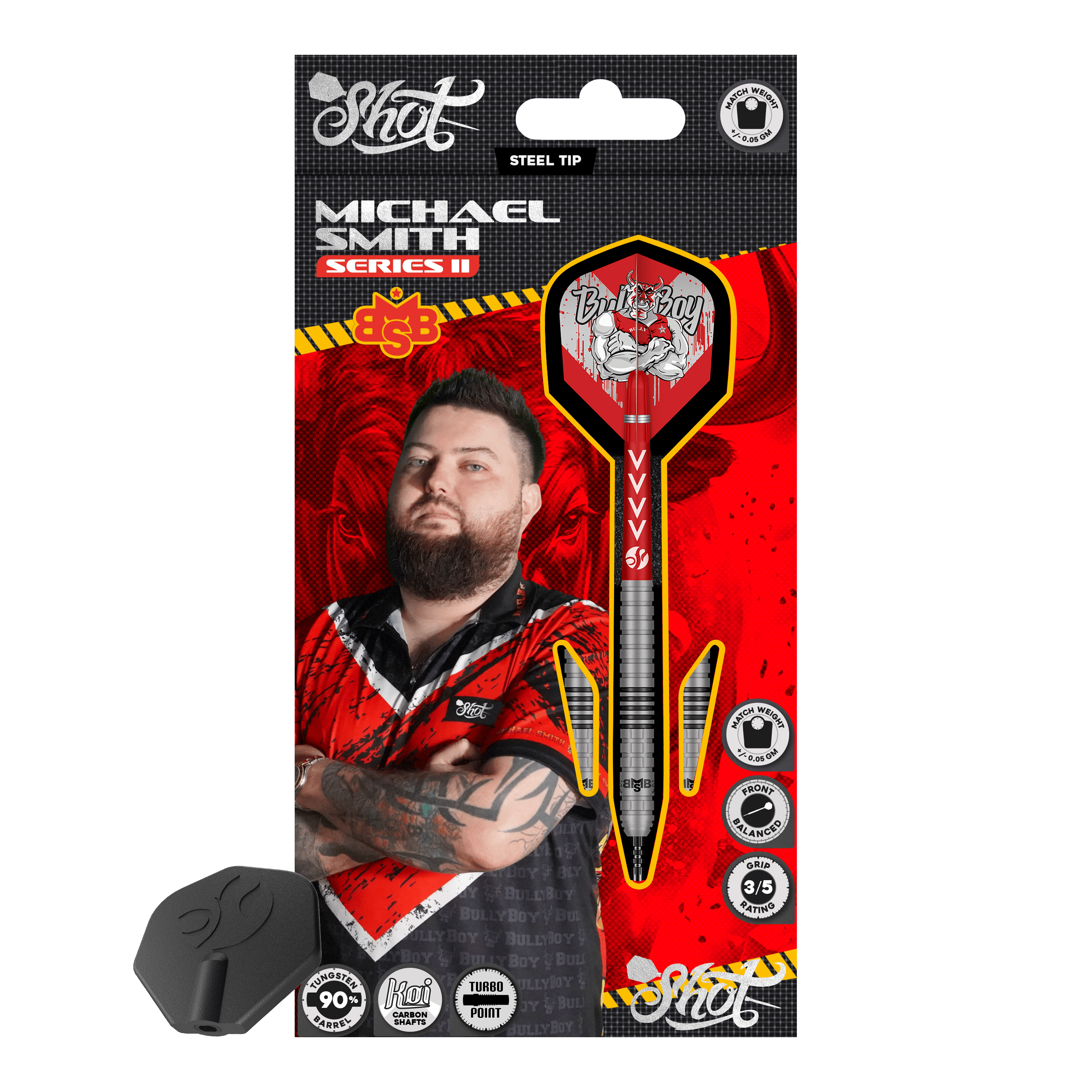 Shot Michael Smith Series 2 Turbo Point steel darts Shot Michael Smith Series 2 Turbo Point steel darts
