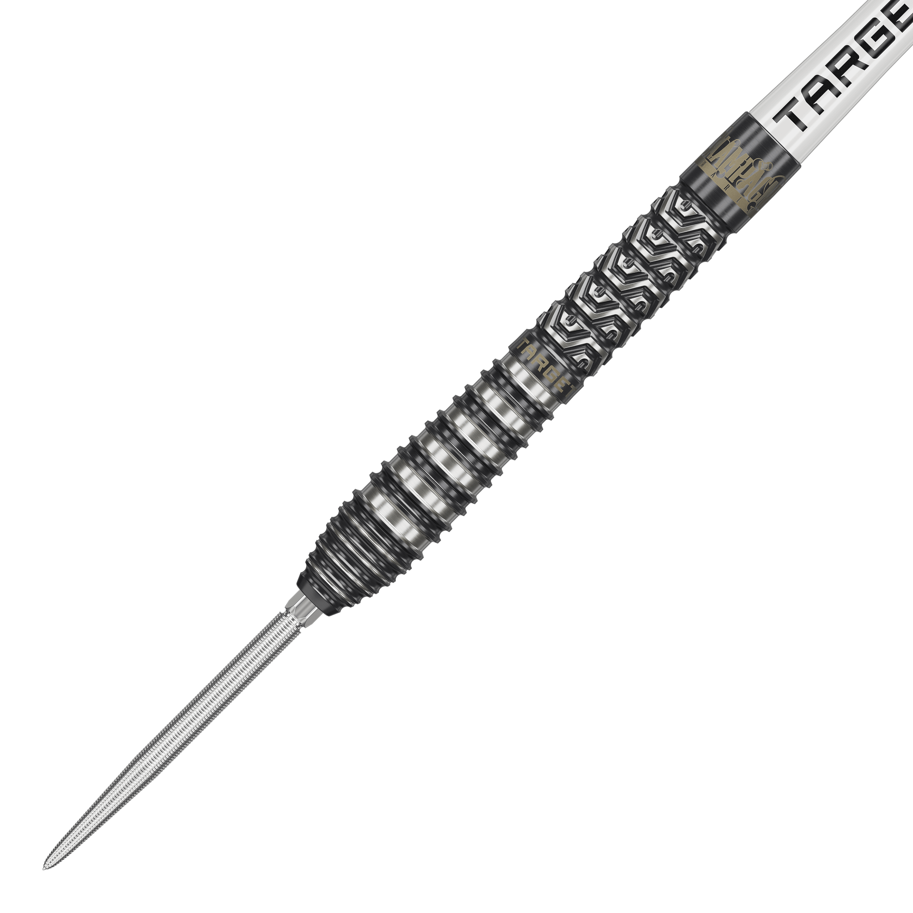 Das Bild zeigt Target Charlie Manby Swiss Points Steeldarts. Ein Steeldart aus der Kollektion wird dargestellt.