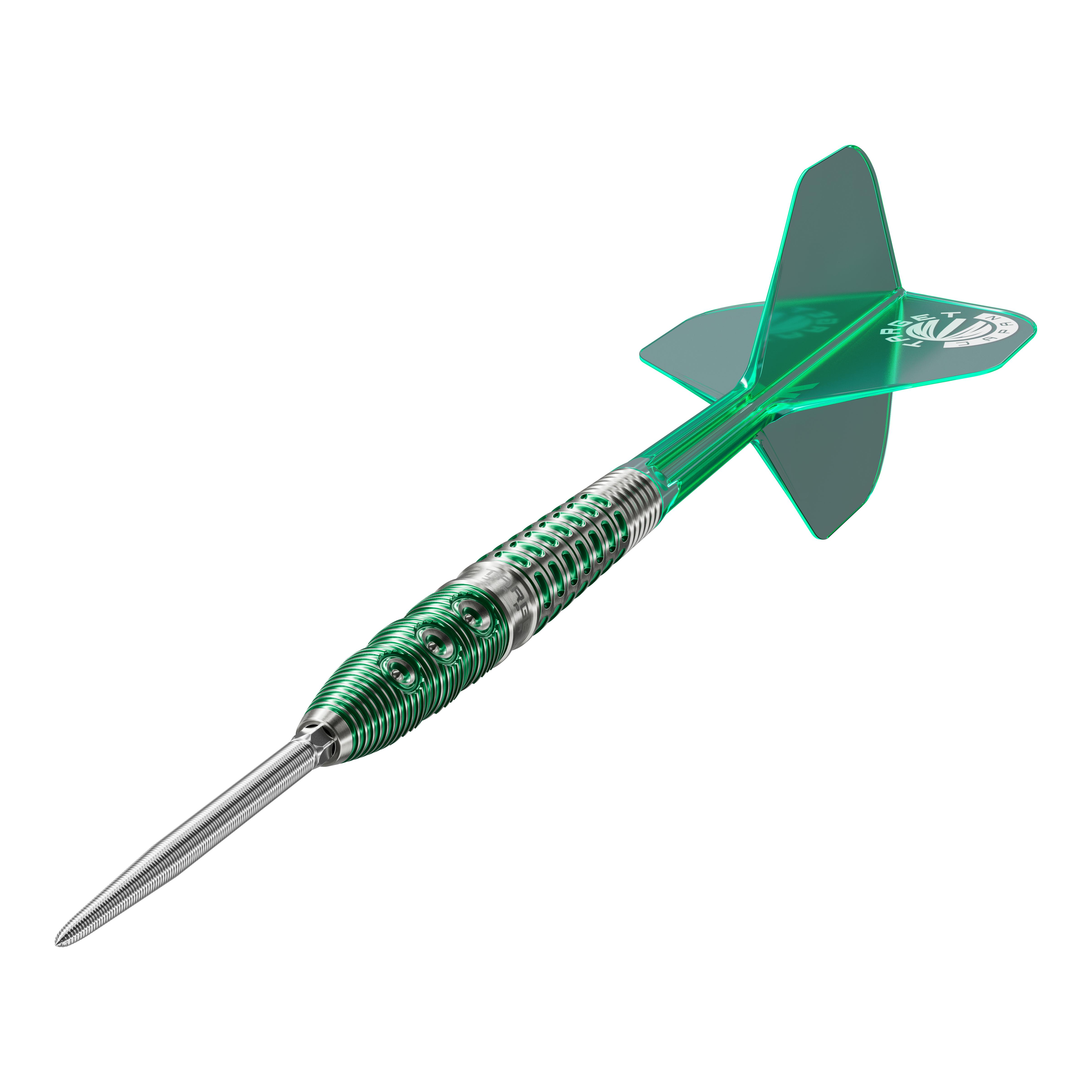 Auf dem Bild sind die Target Japan Prime Series Motomu Sakai Xeno GEN1 Swiss Point Steeldarts zu sehen. Sie zeichnen sich durch hochwertige Verarbeitung aus.