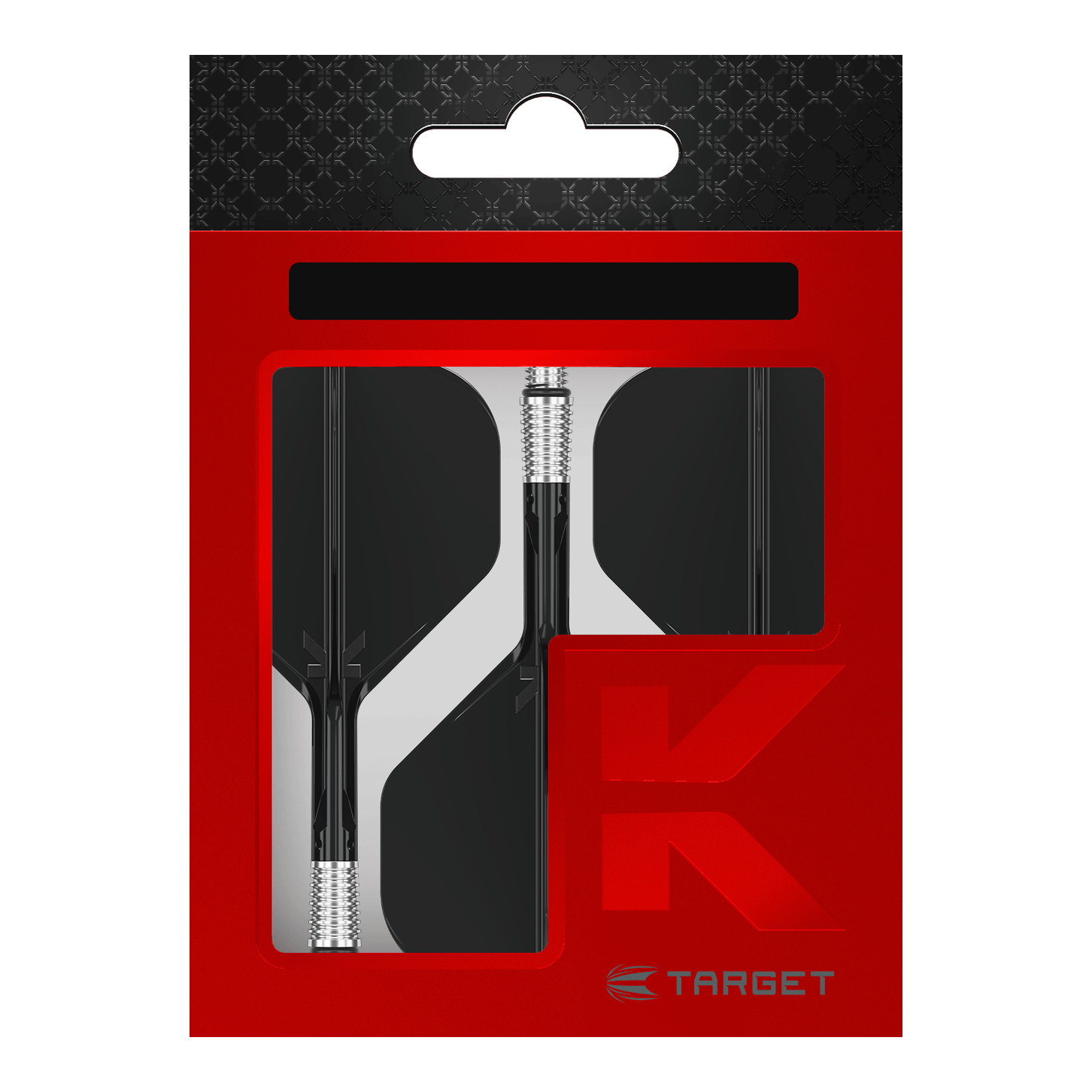 Target K-Shift No2 Standard Flights - Schwarz. Auf dem Bild sind schwarze No2 Standard-Flights von Target zu sehen.