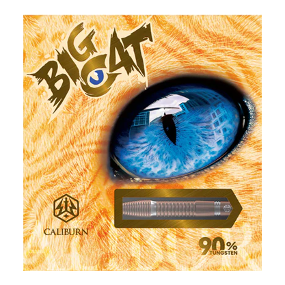 Das Bild zeigt einen Steeldart aus der Serie Caliburn Big Cats Lion. Der Dart ist detailliert und deutlich dargestellt.