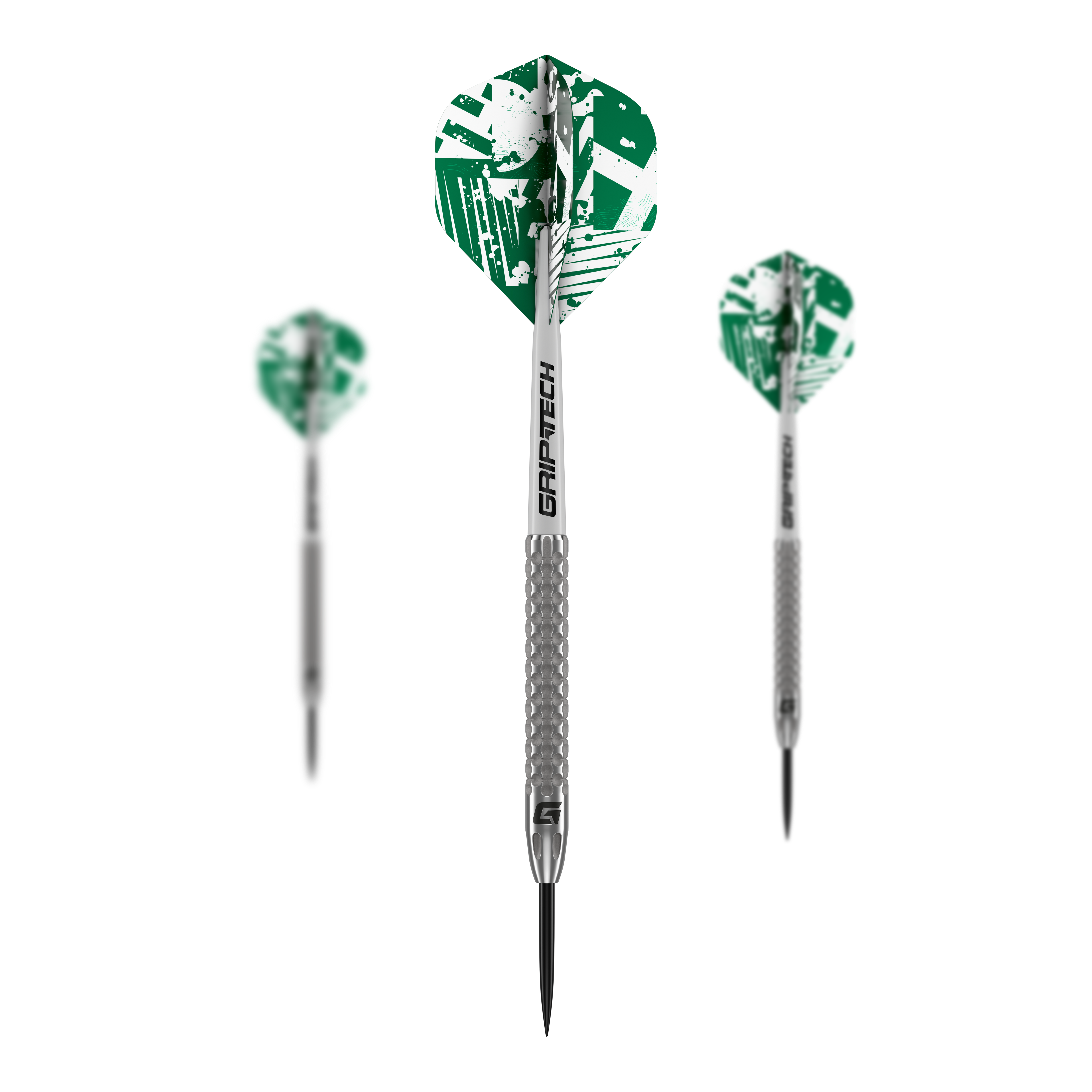 GOAT Fairway V2 Tungsten Steel Darts Das Produkt GOAT Fairway V2 Tungsten Steeldarts ist als Set nebeneinander dargestellt. Die Barrels wirken einheitlich.