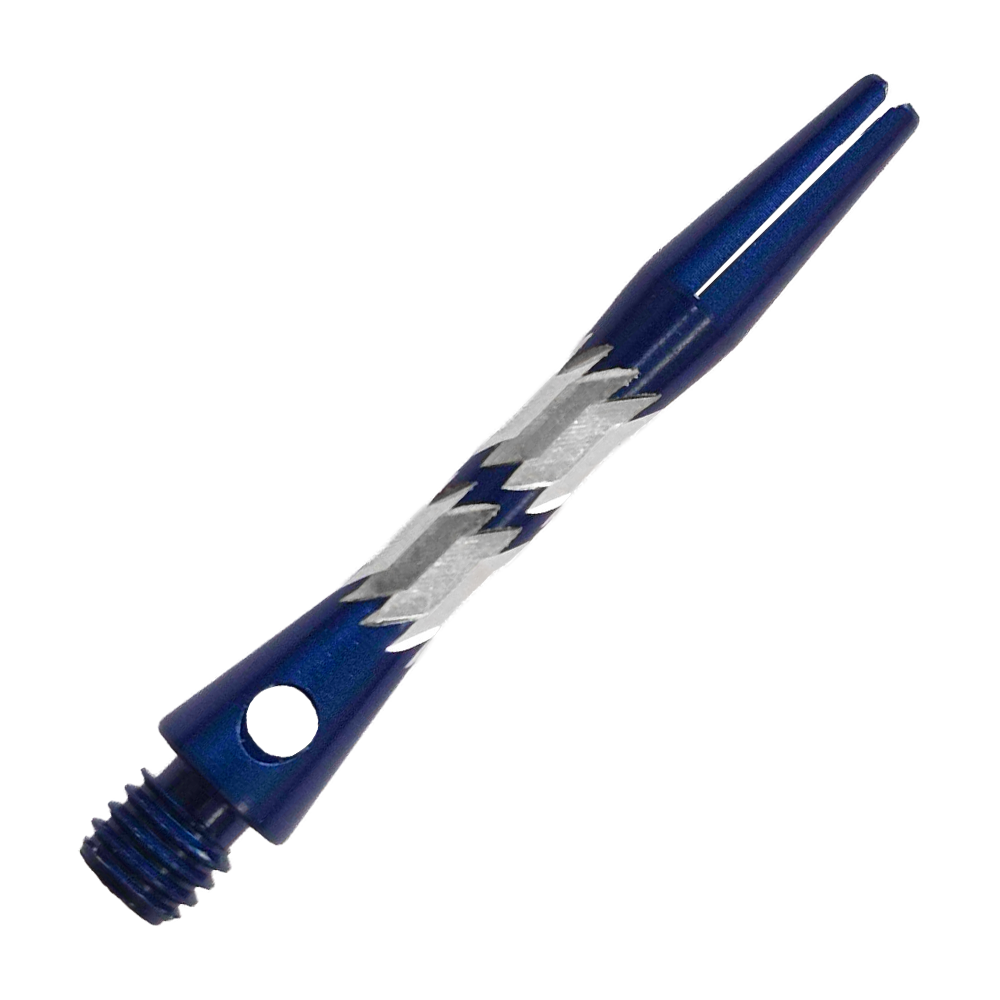 Bulls NL Minor Aluminum Shafts - Blue - 33 mm Das Bild zeigt Bulls NL Minor Aluminium Shafts in Blau, 33 mm. Sie sind speziell für den Einsatz bei Dartpfeilen gefertigt.