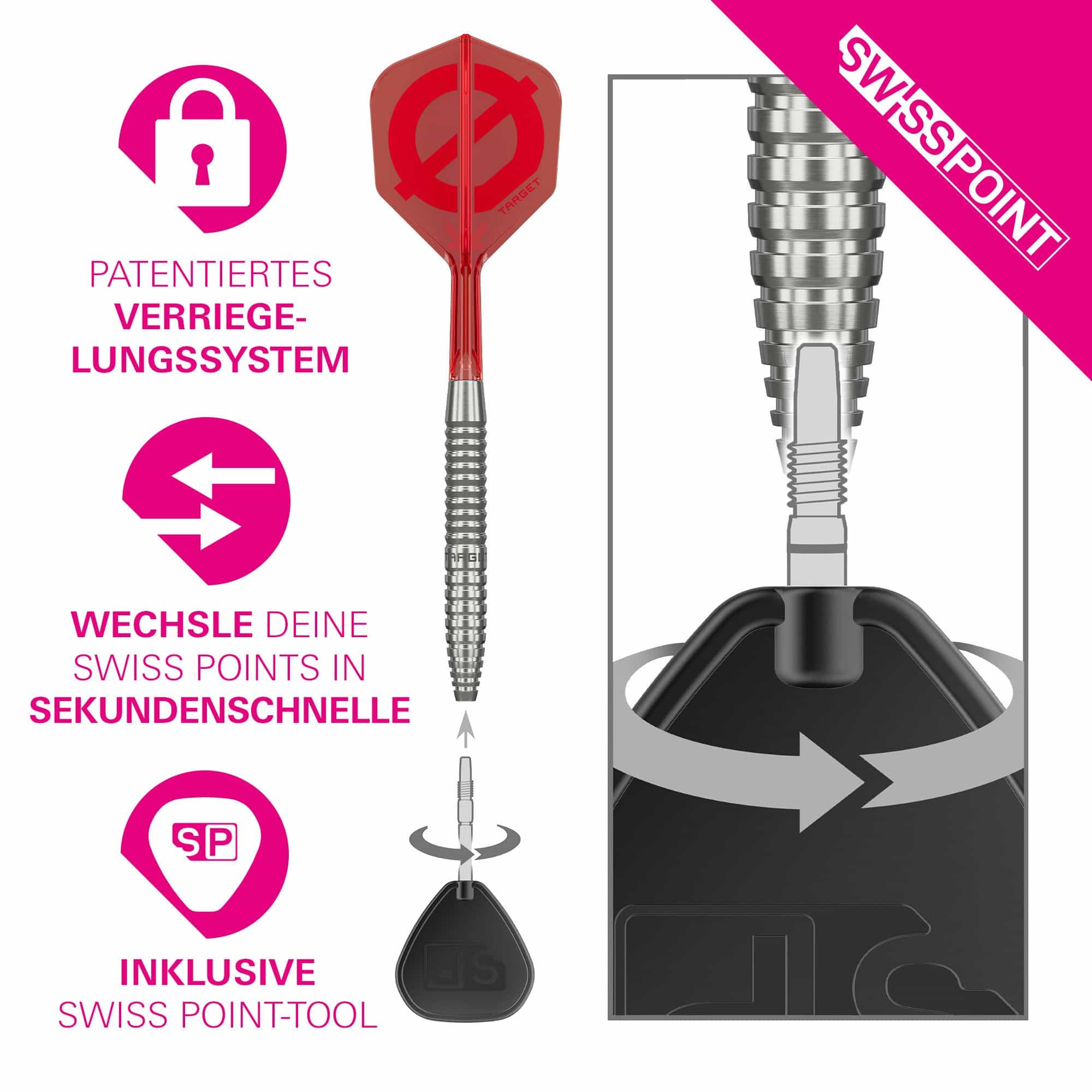 Target Group O 02 Swiss Points Steel Darts