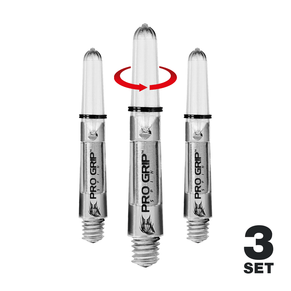 Target Pro Grip Spin Shafts - 3 Sets - Transparent