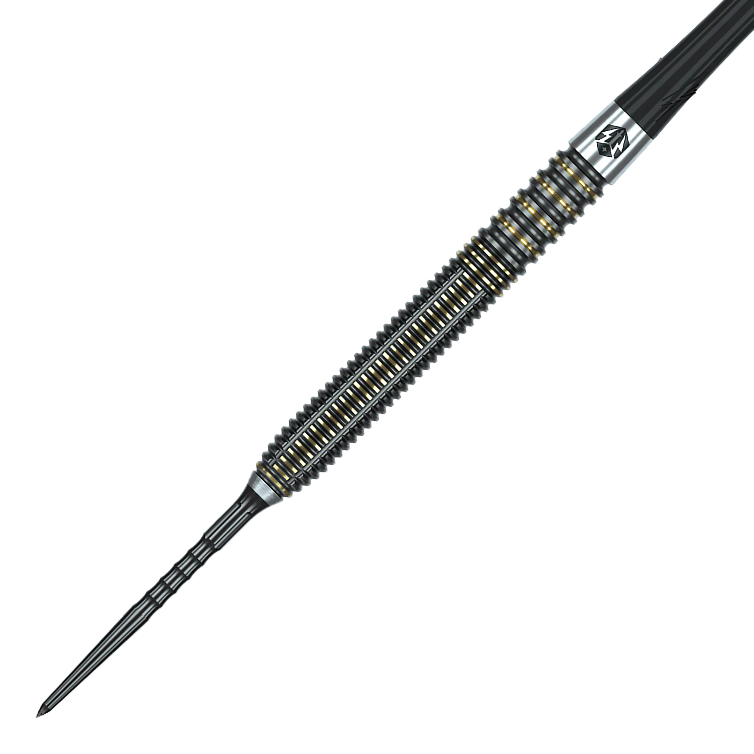Gezeigt werden Caliburn V-Series V2 Steeldarts. Diese Darts sind für Präzision und gutes Handling bekannt.