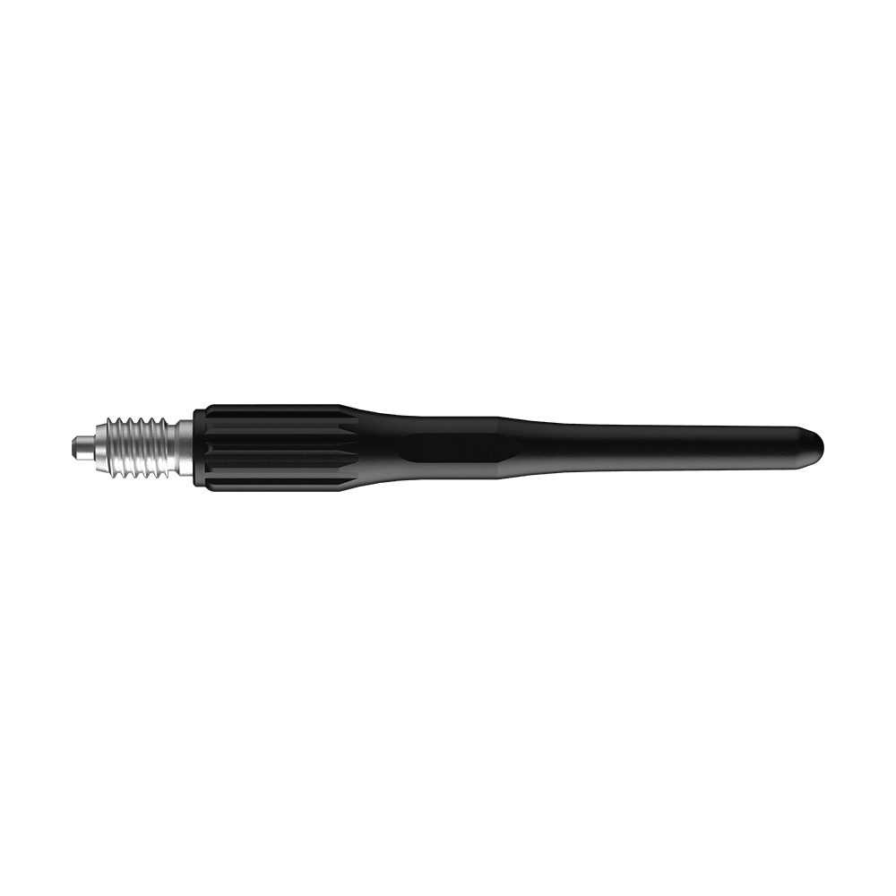 Das Produkt zeigt Bulls NL Convertible Point Softdartspitzen - 15er Pack in Schwarz. Die Spitzen sind für Softdarts gedacht.