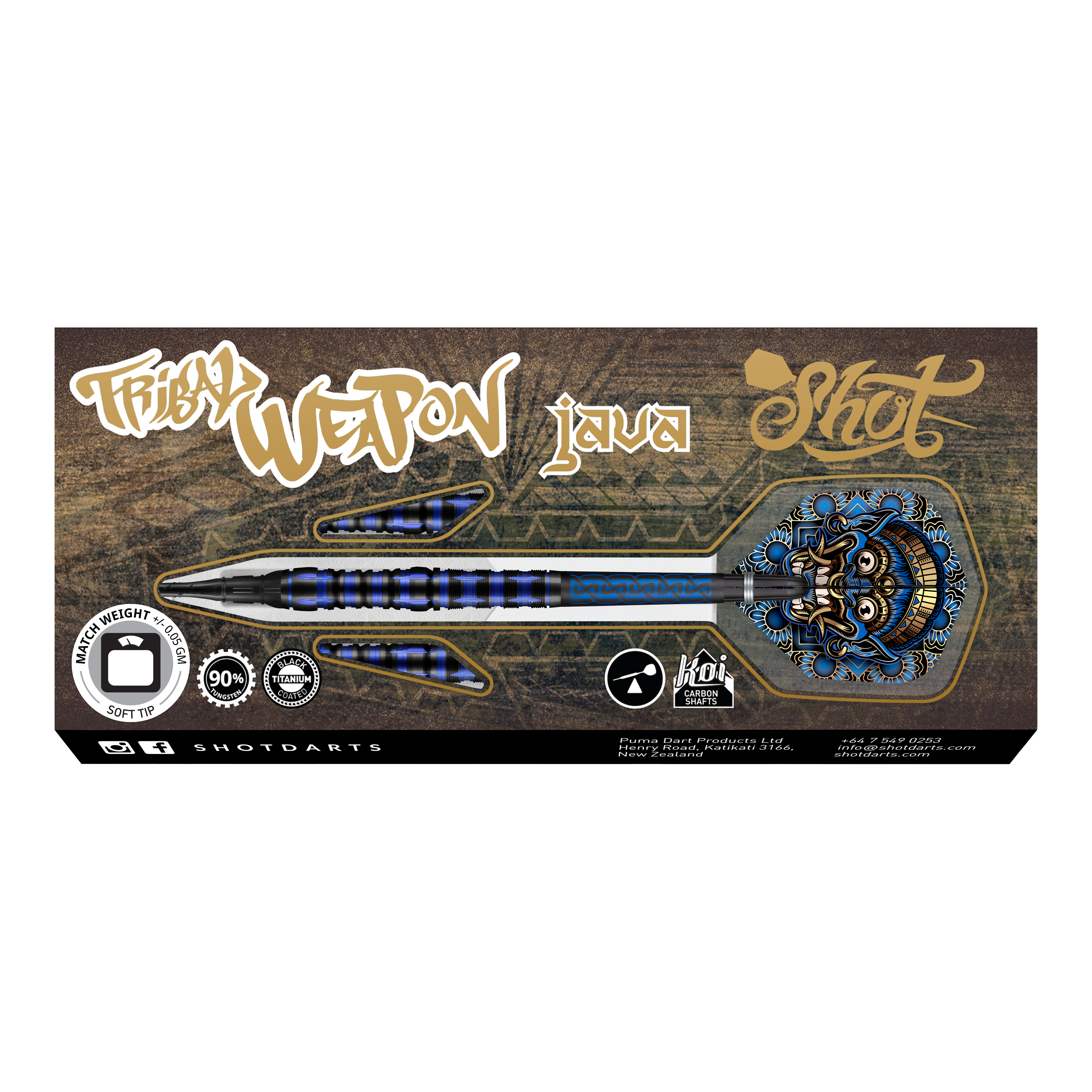 Shot Tribal Weapon Java Softdarts