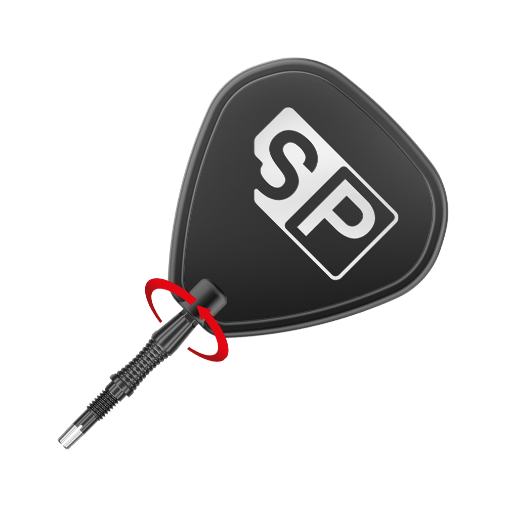Das Bild zeigt die Target Swiss Point Dartspitzen Signature RST in Schwarz. Die Dartspitzen sind speziell gestaltet und bieten ein modernes Design für Dartspieler.