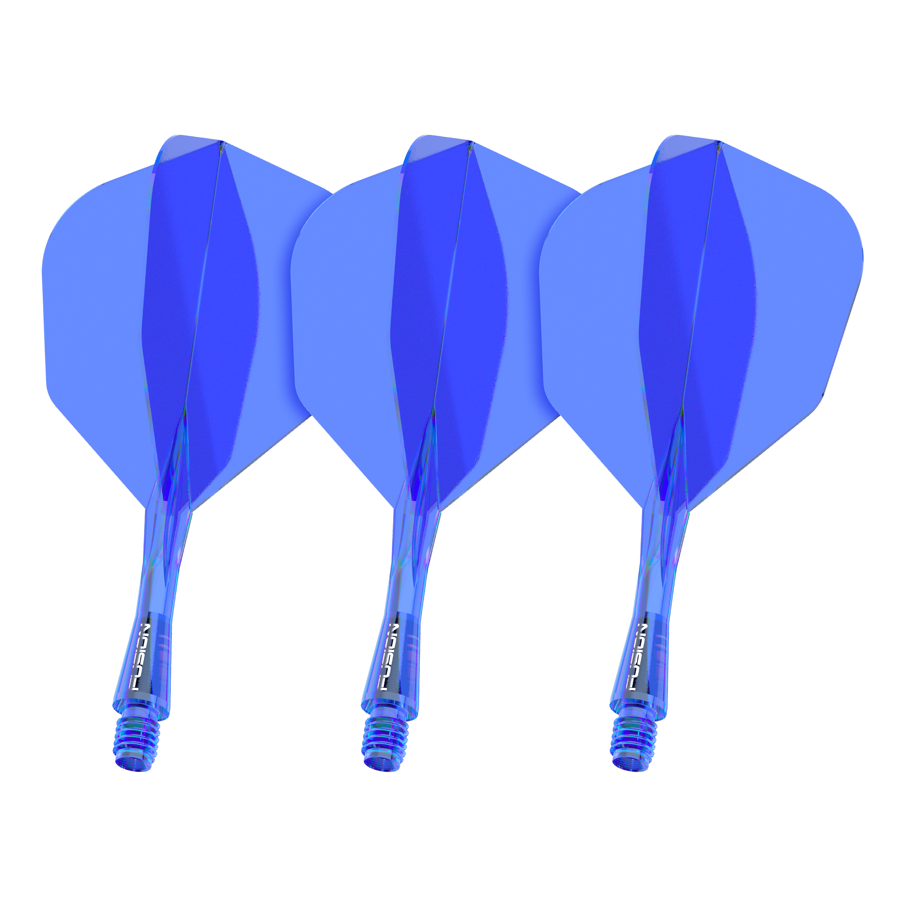 Winmau Fusion Flight Shaft System No6 Blue Gezeigt wird ein Artikel mit dem Dateinamen 8836_Winmau_Fusion_Flight_Shaft_System_No6_Blau_22mm_1Set. Das Bild stellt wahrscheinlich ein blaues Dartzubehör-Set dar.