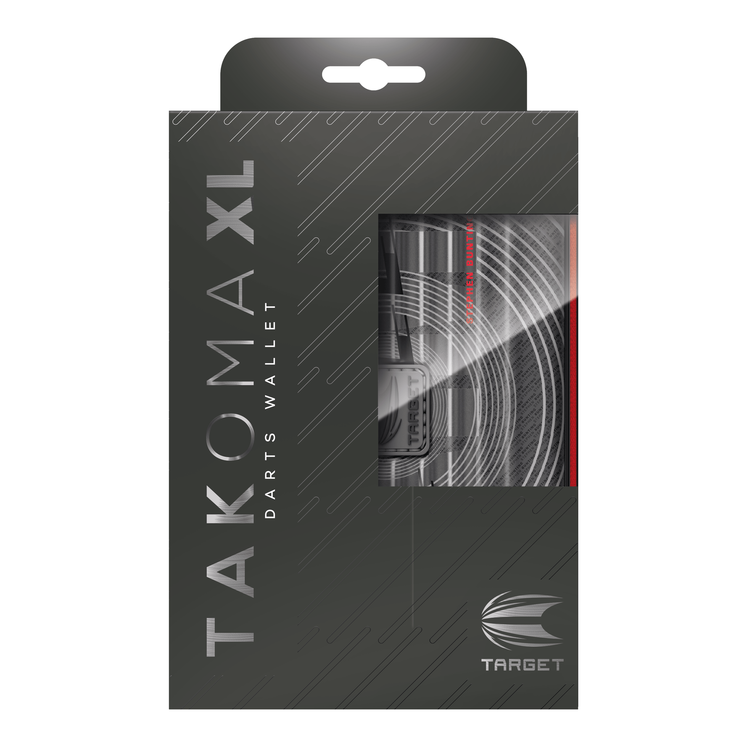 Takoma XL Ghost Series Stephen Bunting dart case Abgebildet ist das Takoma XL Ghost Series Stephen Bunting Dartcase. Das Dartcase ist ein spezielles Etui zur sicheren Aufbewahrung von Dartpfeilen.