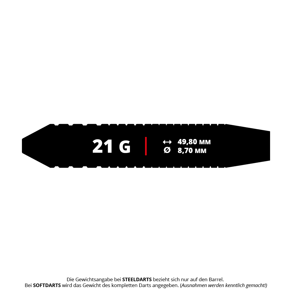 Bulls FC Bayern Munich Brass Steel Darts - 21g Die Bulls FC Bayern München Brass Steeldarts - 21g sind hochwertige Darts im Design des FC Bayern München. Sie sind ideal für Dartspieler und Fans des Vereins.