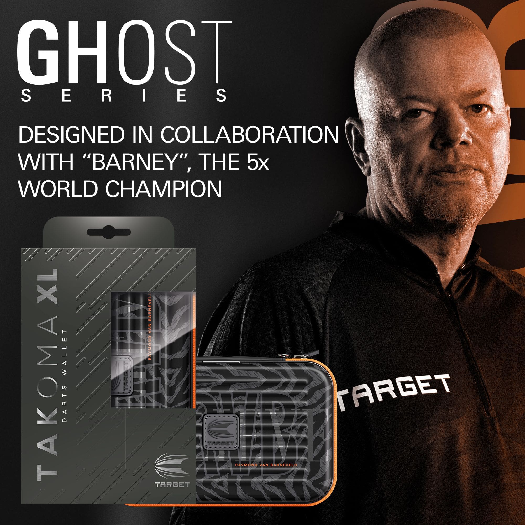 Takoma XL Ghost Series Raymond Van Barneveld dart case Abgebildet ist das Takoma XL Ghost Series Raymond Van Barneveld Dartcase. Dieses Etui schützt Dartzubehör vor Beschädigungen.