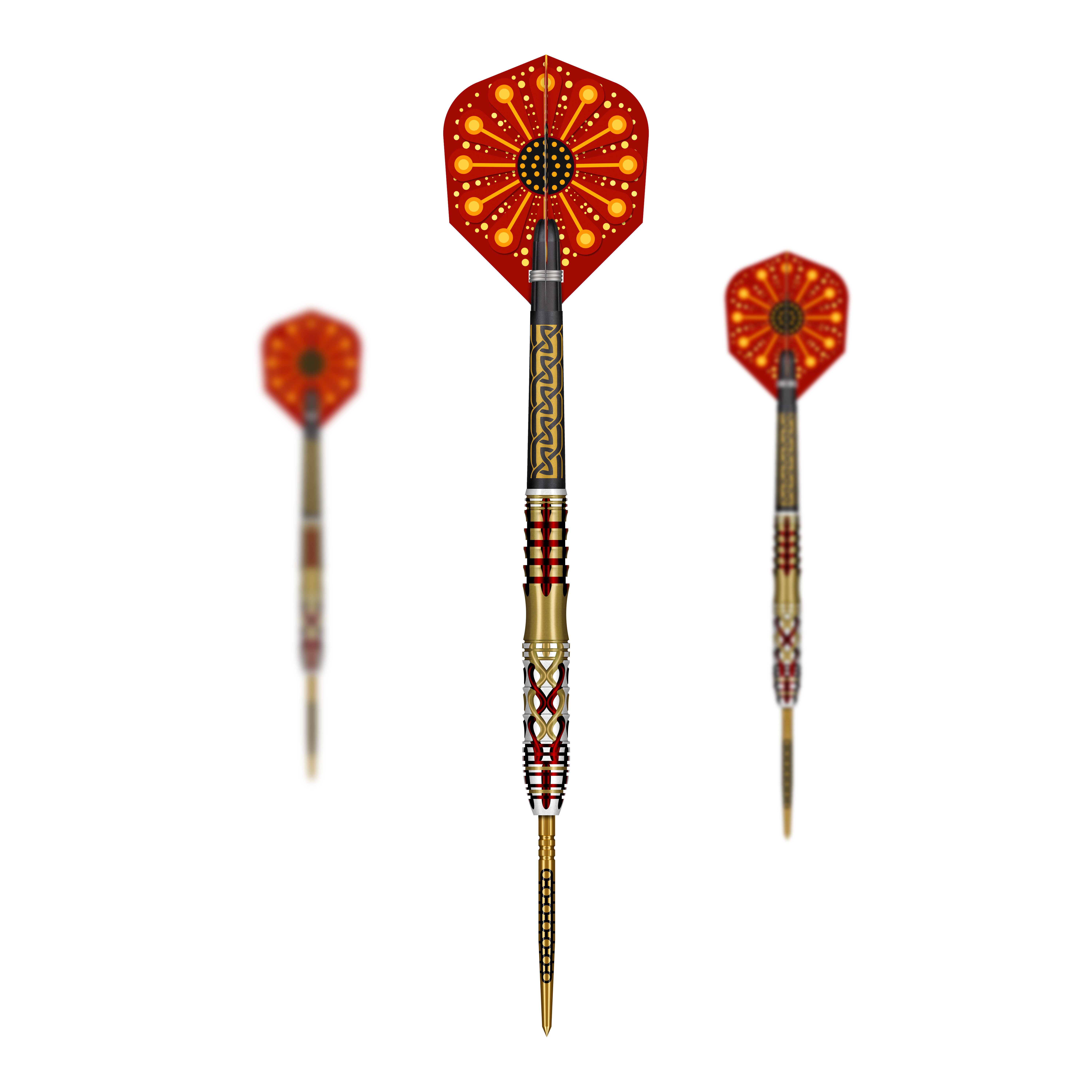 Shot Goths Alaric Turbo Point Steel Darts - 23g Shot Goths Alaric Turbo Point Steel Darts - 23g
