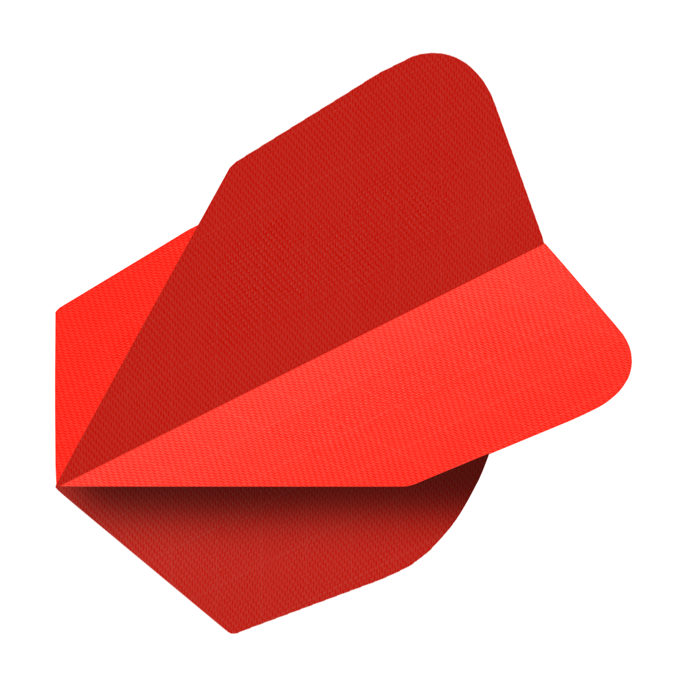 Abgebildet ist ein Nylon-Stoff No6 Flight in Neonorange. Es handelt sich um einen Ersatzteil für Darts.