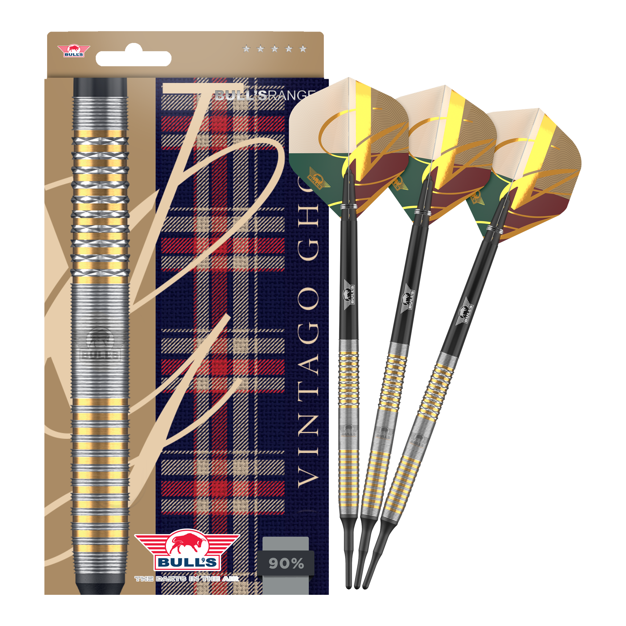 Bulls NL Vintage Ghost Soft Darts - 20g Das Bild zeigt die Bulls NL Vintago Ghost Softdarts - 20g in voller Ansicht. Die Softdarts sind für Freizeit- und Profispieler geeignet.