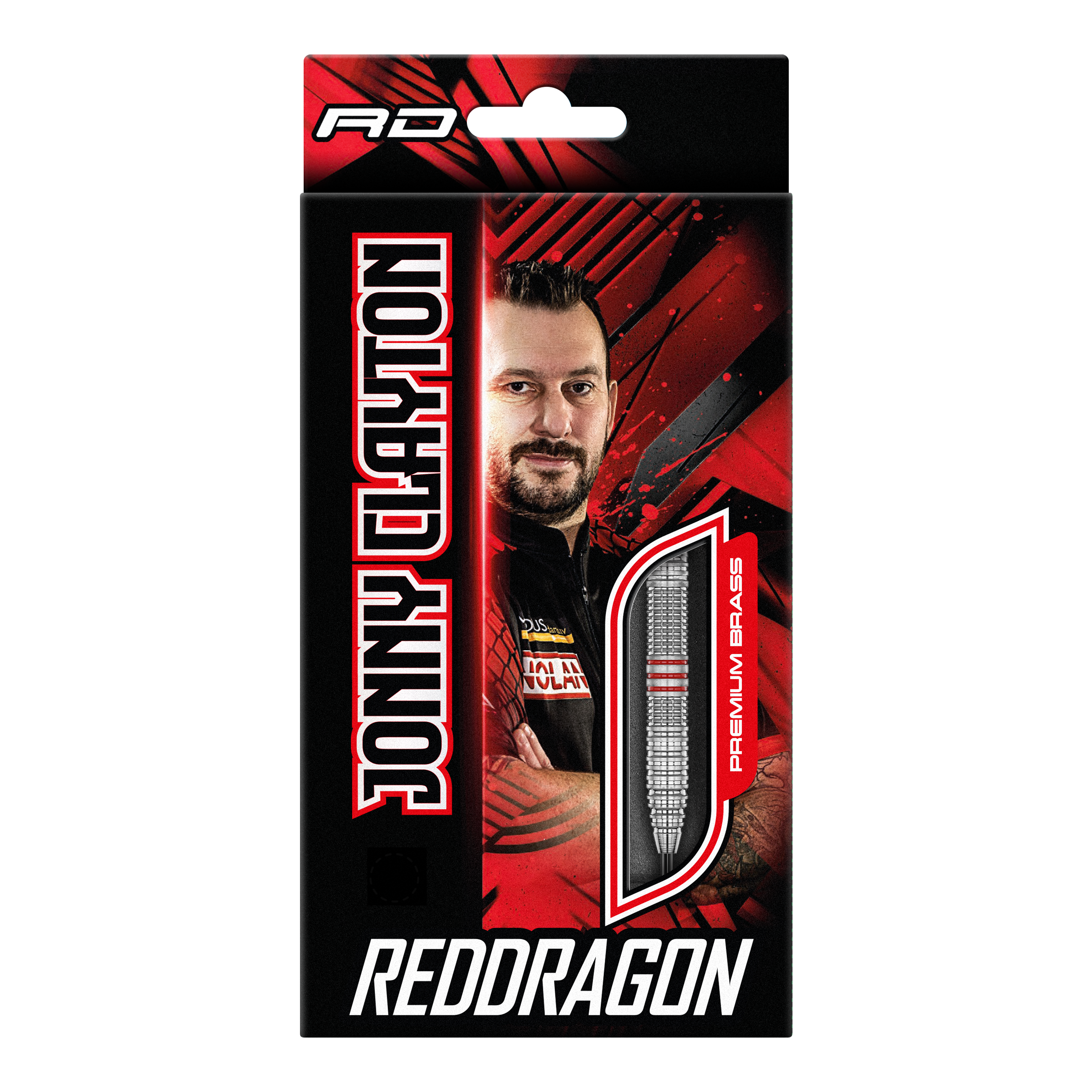 Red Dragon Jonny Clayton Brass Steel Darts - 21 g