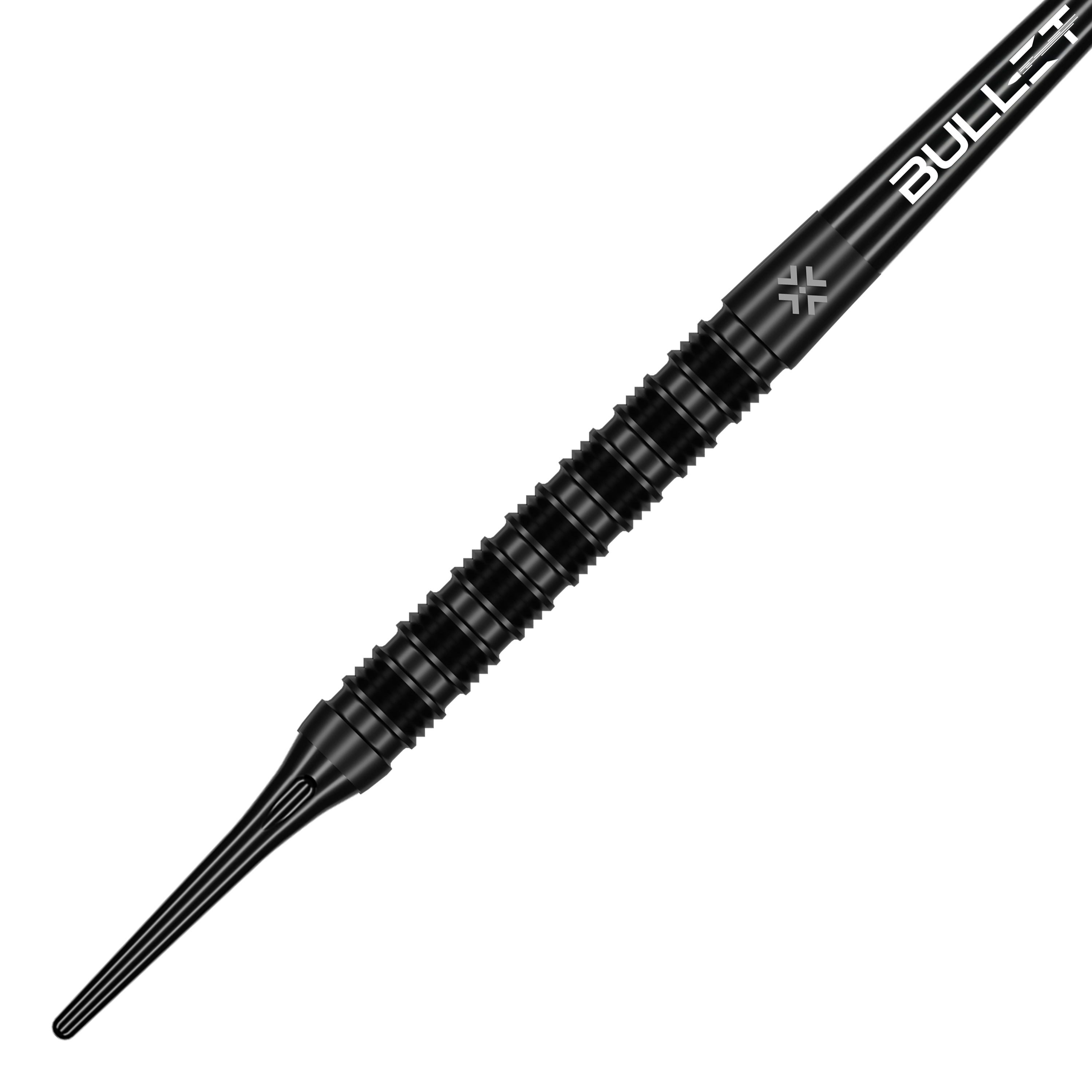 Das Bild zeigt Bullet Shadow Softdarts - 20g. Der Softdart hat ein modernes Design und ist für das Dartspiel geeignet.