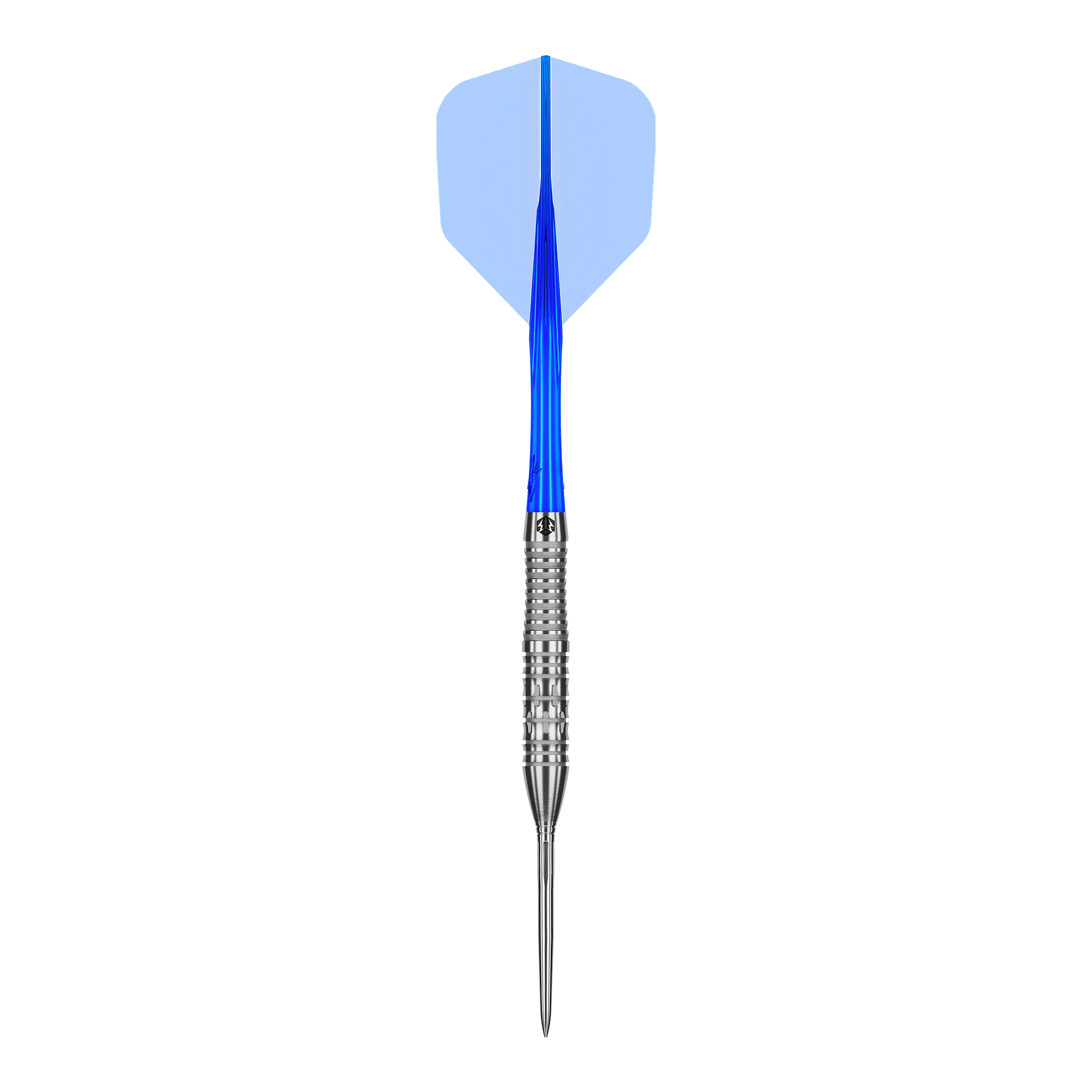 Dieses Bild zeigt einen einzelnen Caliburn Rix EZ-EVO R2 Steeldart. Der Dart ist in Nahaufnahme zu sehen.