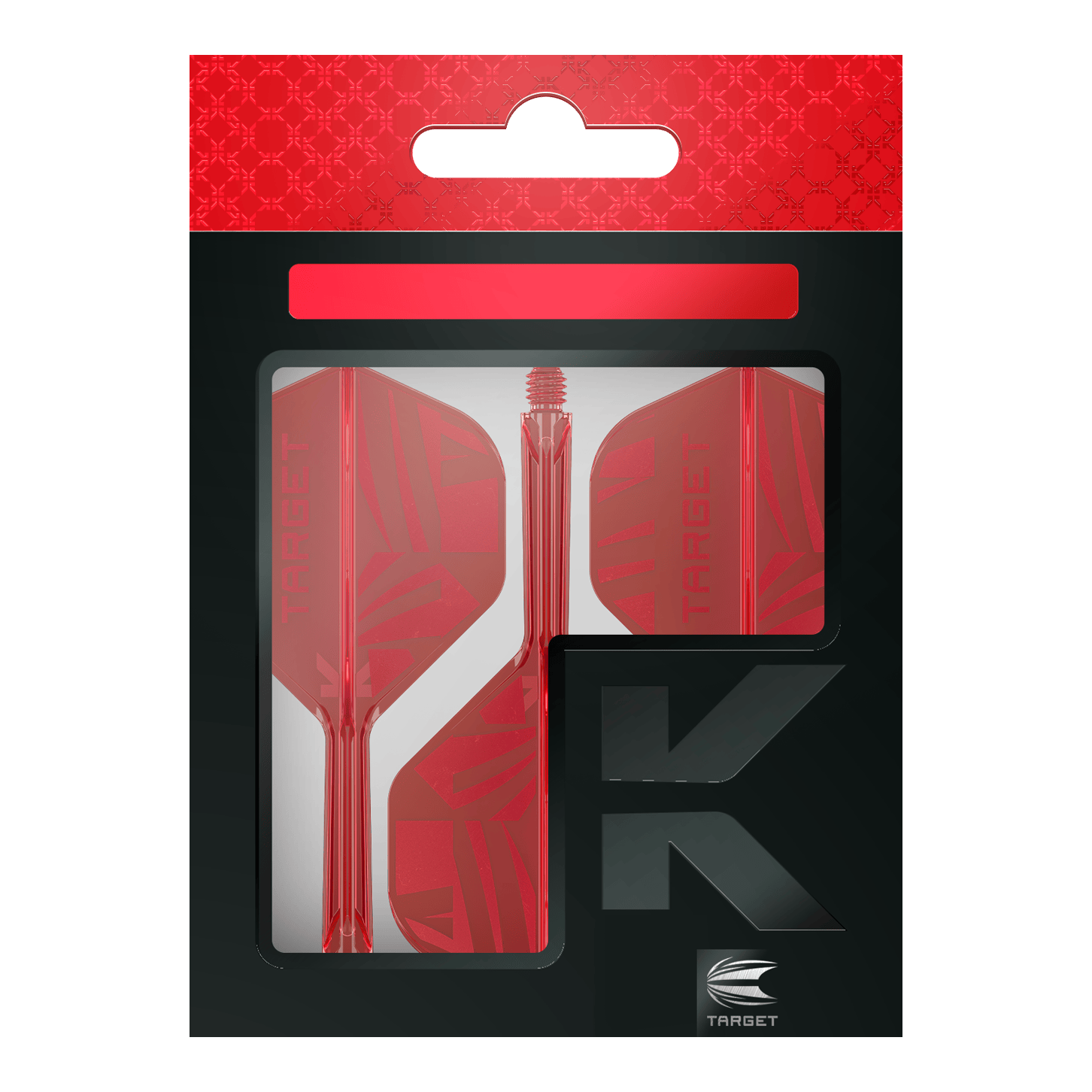 Target K-Flex Red No2 Standard Flights Die Target K-Flex Red No2 Standard Flights werden gezeigt. Es handelt sich um rote Dartflights im Standardformat.