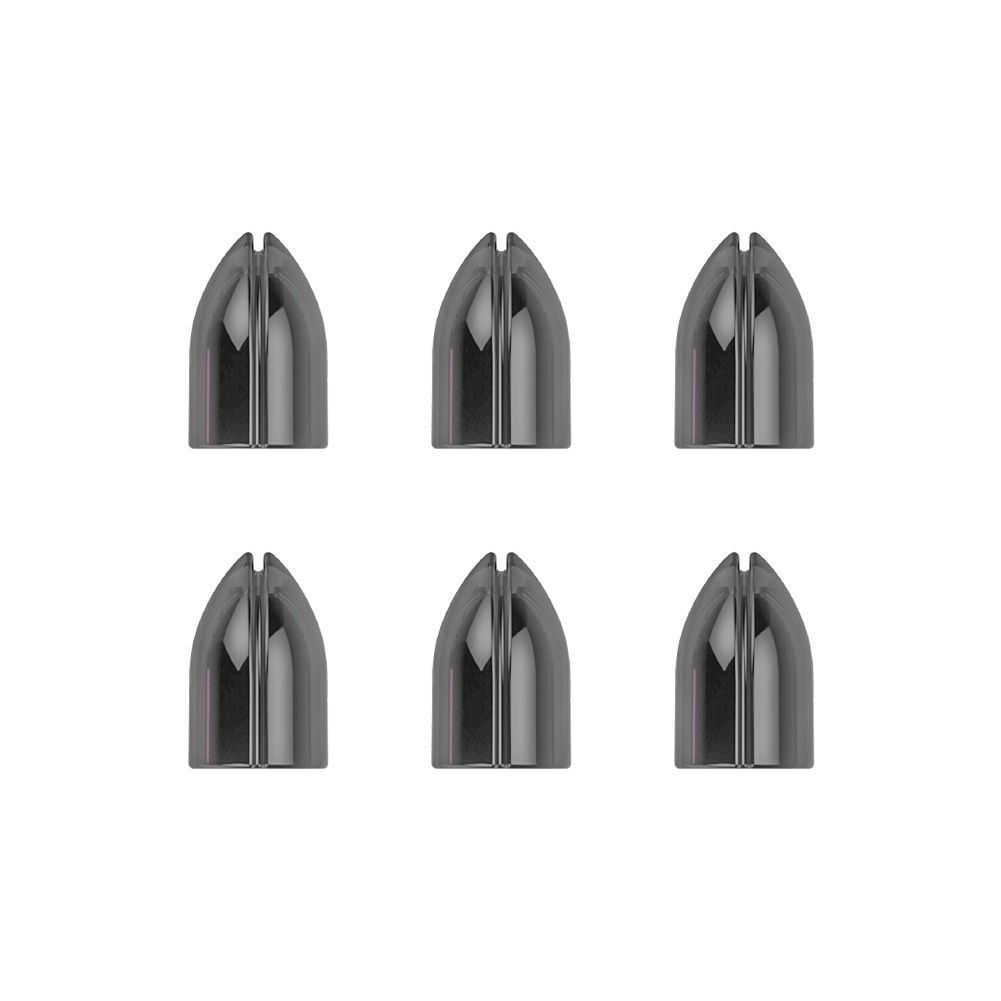 SLZ-525-L-Style-Shell-Lock-Ringe-Schwarz-1YTe78quXN3xMN Das Bild zeigt sechs schwarze L-Style Shell Lock Ringe, die in zwei Reihen angeordnet sind. Diese Ringe werden als Zubehör für Dartpfeile verwendet.