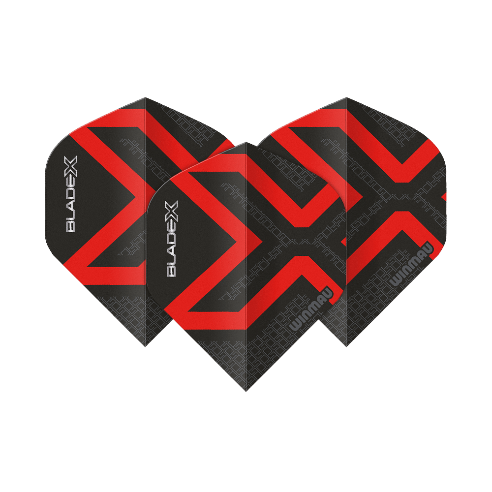 Winmau Prism Delta Blade X Metallic Red No2 Standard Flights Dies ist ein Winmau Prism Delta Blade X Metallic Red No2 Standard Flight. Das abgebildete Produkt ist in roter Farbe gehalten.