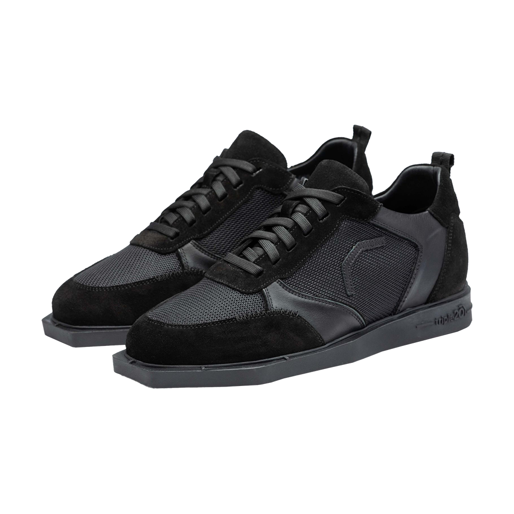 Triple20 Textile Leather Dart Shoes - Black