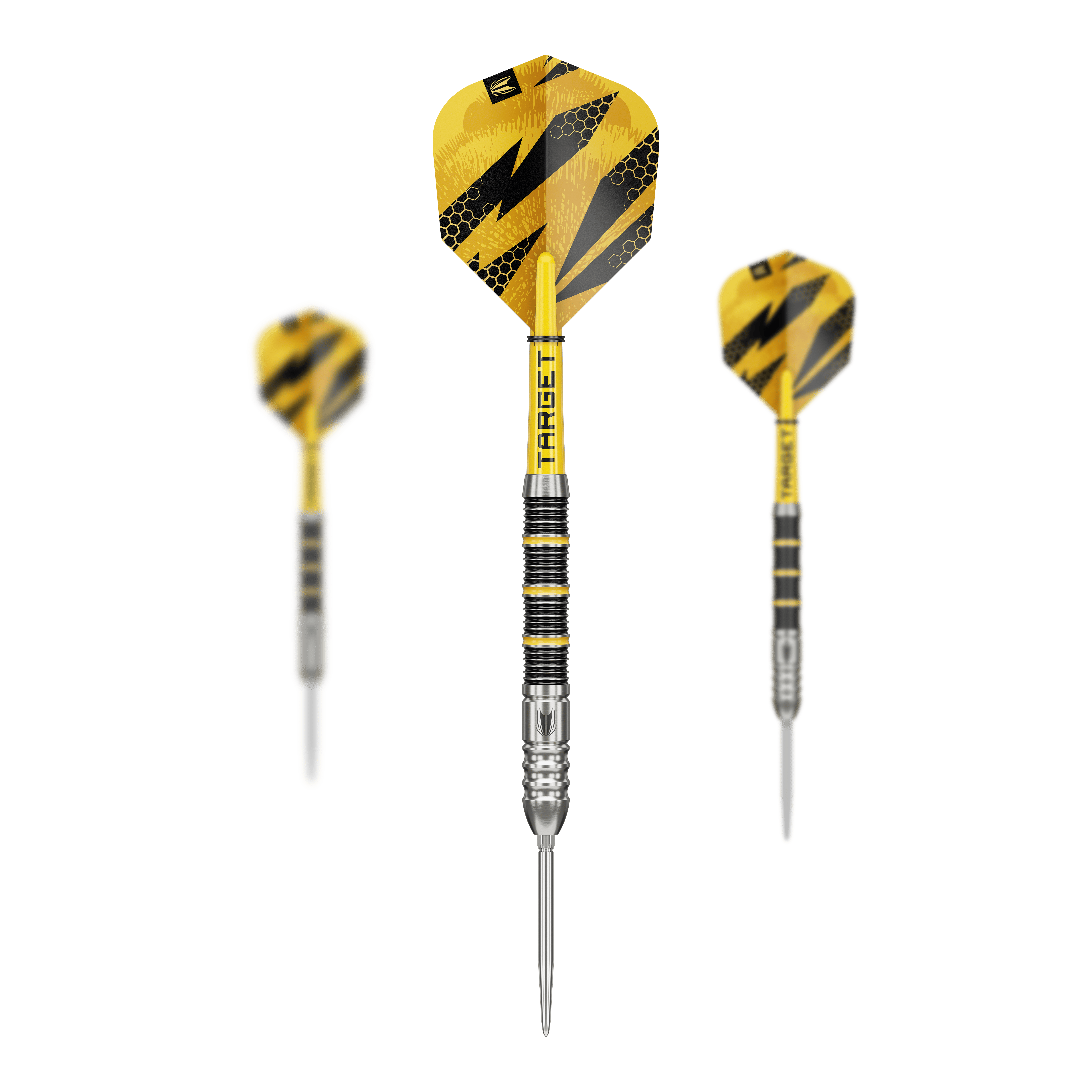 Target Buzz 02 Swiss Points steel darts Hier sind die Target Buzz 02 Swiss Points Steeldarts zu sehen. Das Produkt zeichnet sich durch hochwertige Verarbeitung aus.