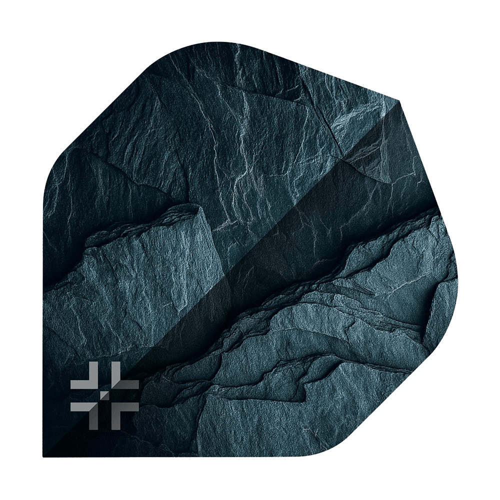 Abgebildet sind die Bullet Monolith No2 Standard Flights. Die Flights sind im Monolith No2 Stil gehalten und bestehen aus robustem Material.