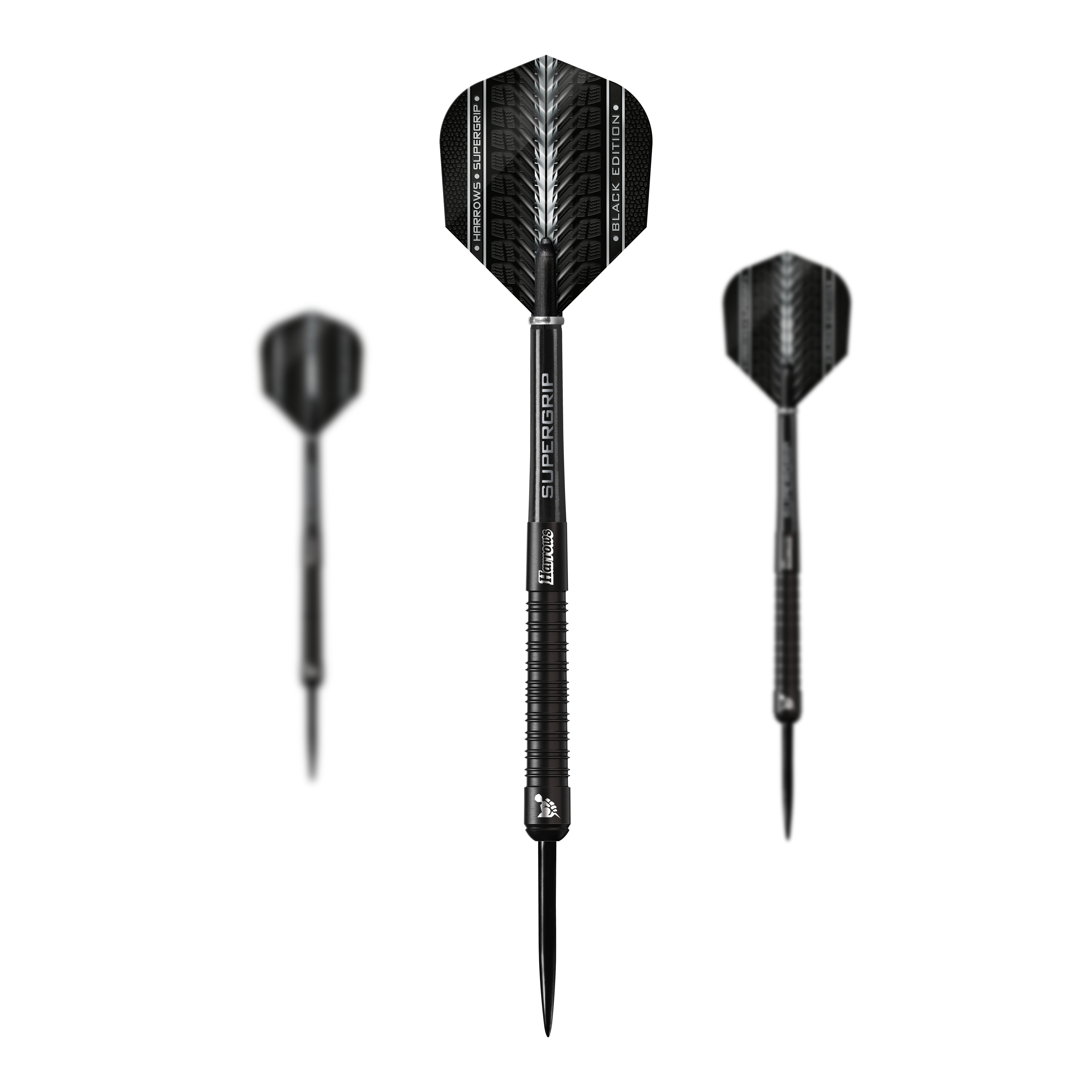Harrows Supergrip Black Edition steel darts