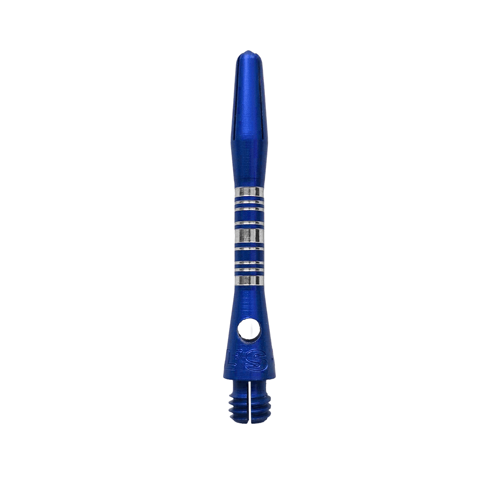 Bulls NL Supra Aluminum Shafts - Blue - 34 mm Bulls NL Supra Aluminium Shafts in Blau und 34 mm Länge werden dargestellt. Diese Dartschäfte sind besonders robust und für präzises Werfen geeignet.